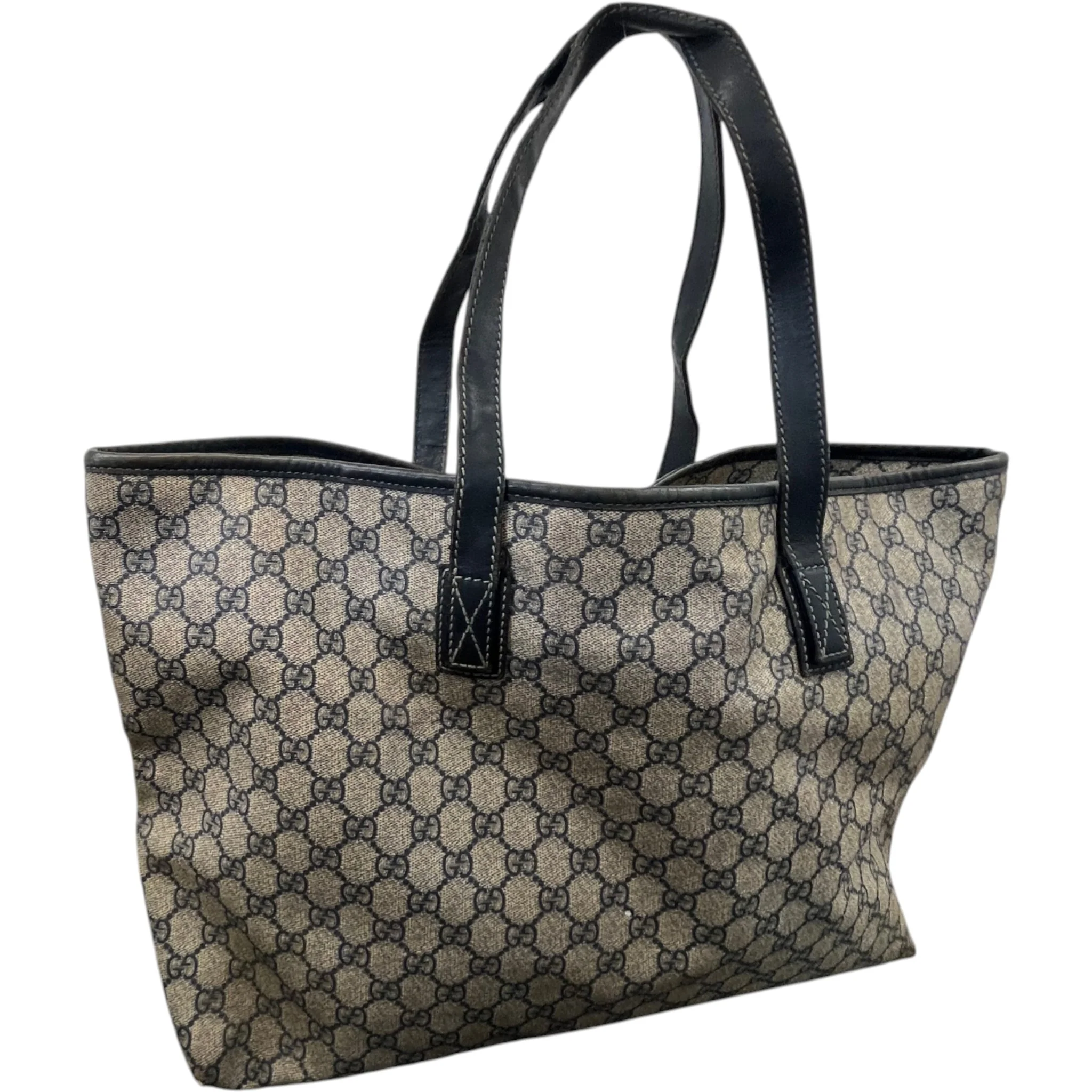 Women's Gg Supreme Canvas Tote Bag Beige - Image 9