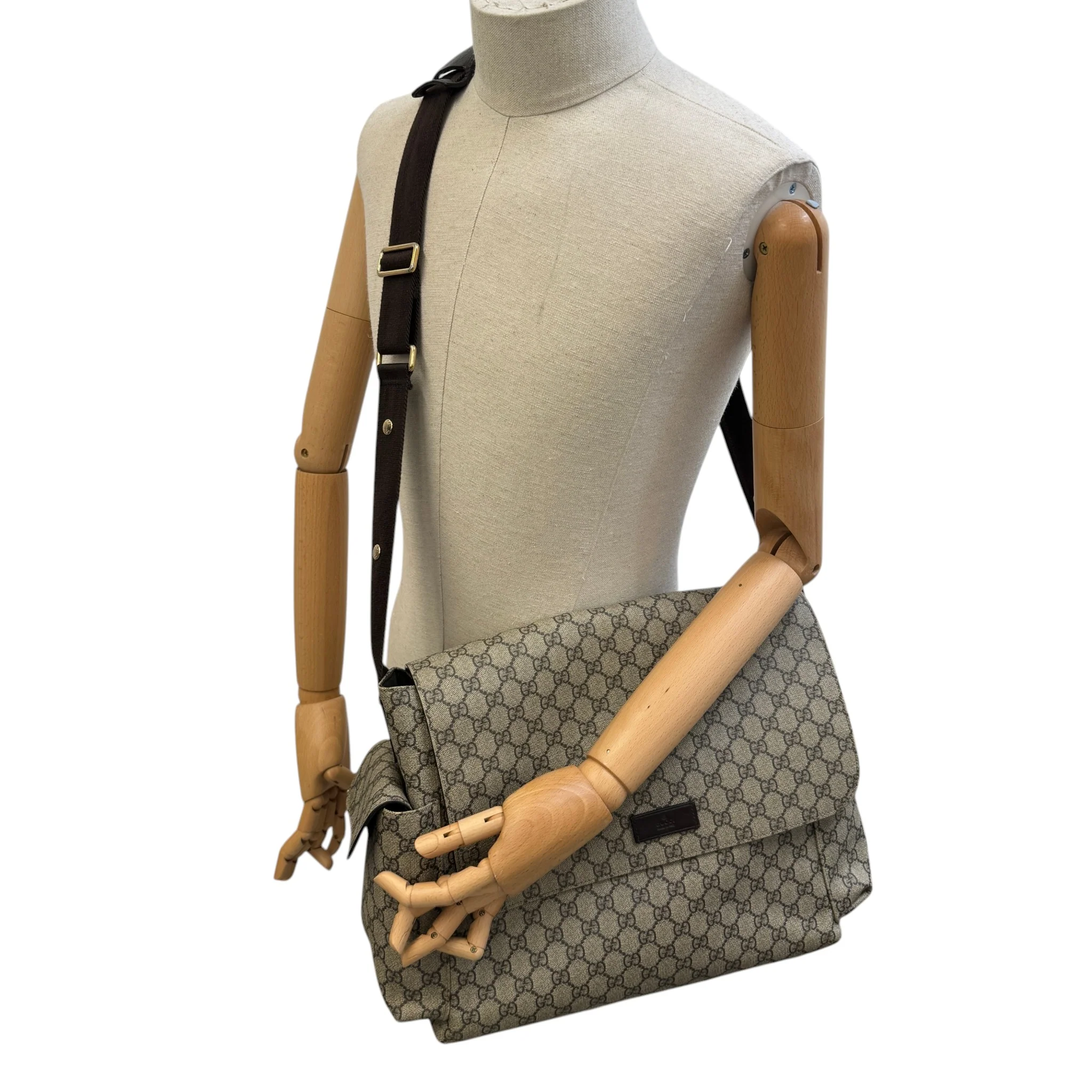 Women's Gg Supreme Changing Bag Beige - Image 2