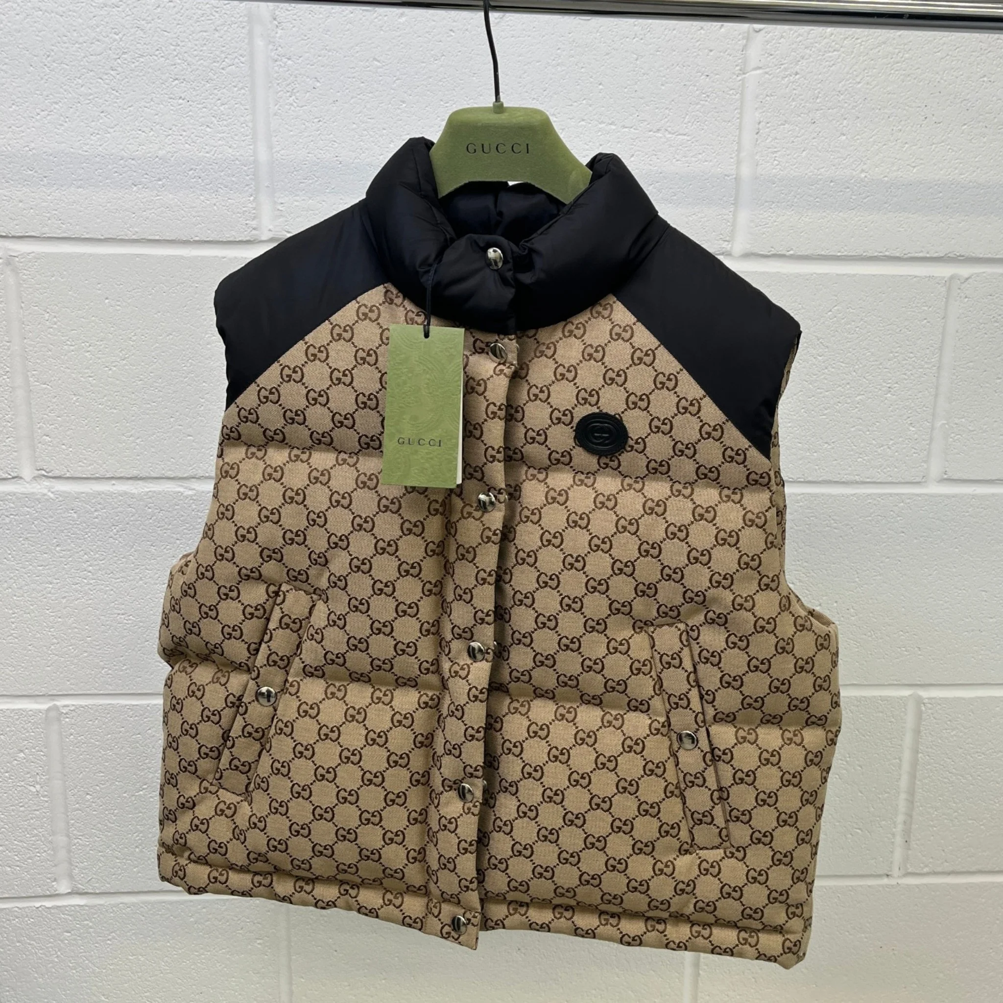Women's Gg Supreme Gilet Beige Size IT 38 / UK 6 - Image 10