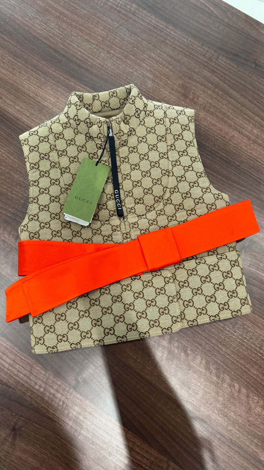 Women's Gg Supreme Gilet Brown Size IT 36 / UK 4 - Image 11