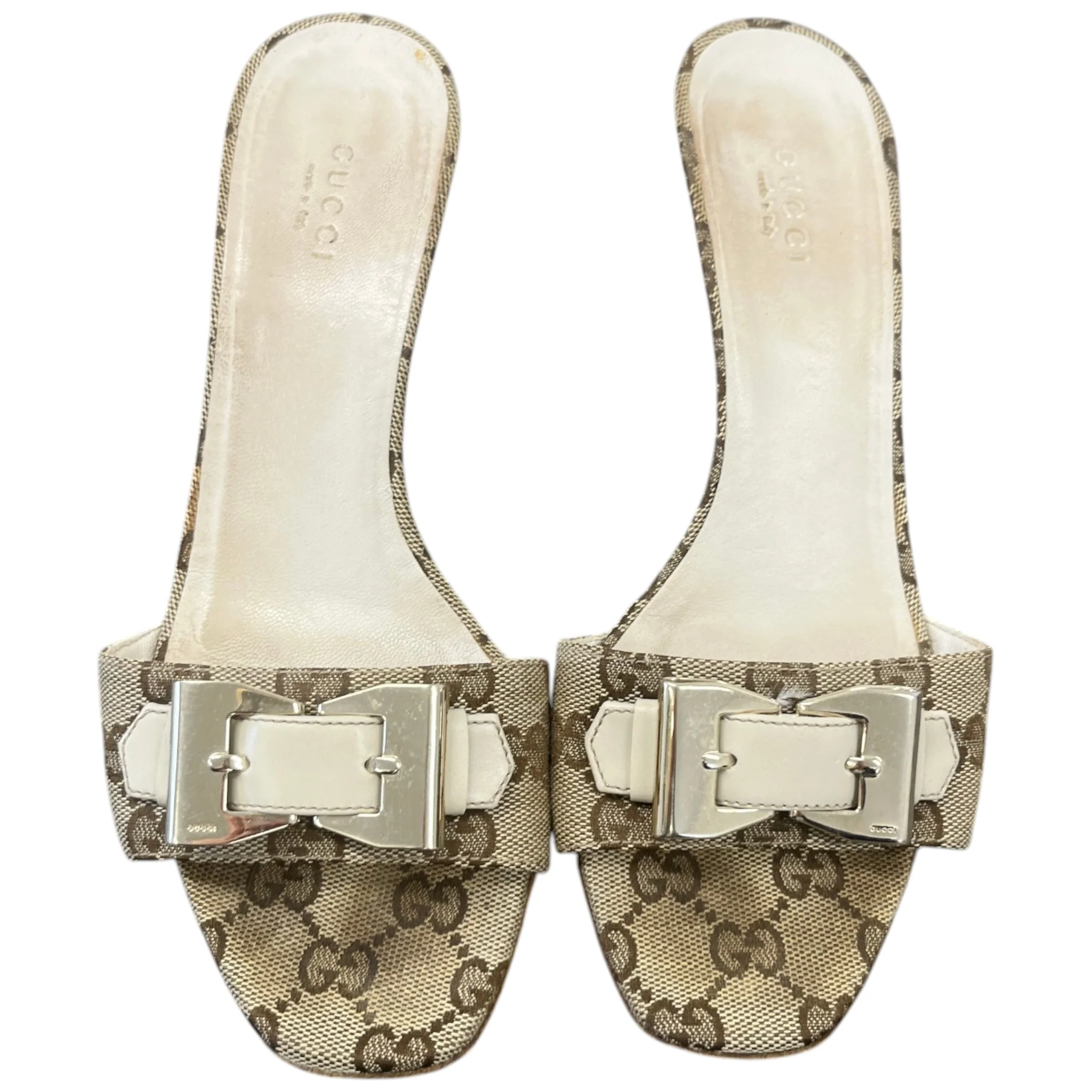 Women's Gg Supreme Heels Beige Size EU 38 / UK 5 - Image 6