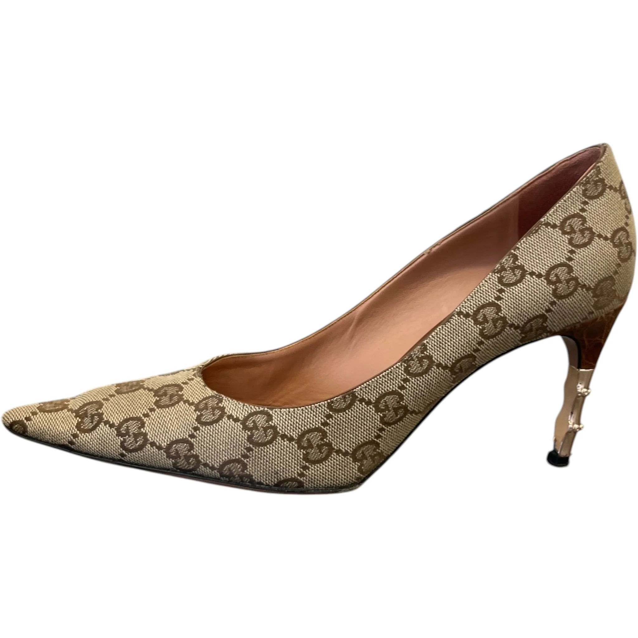 Women's Gg Supreme Heels Beige Size EU 38.5 / UK 5.5 - Image 5