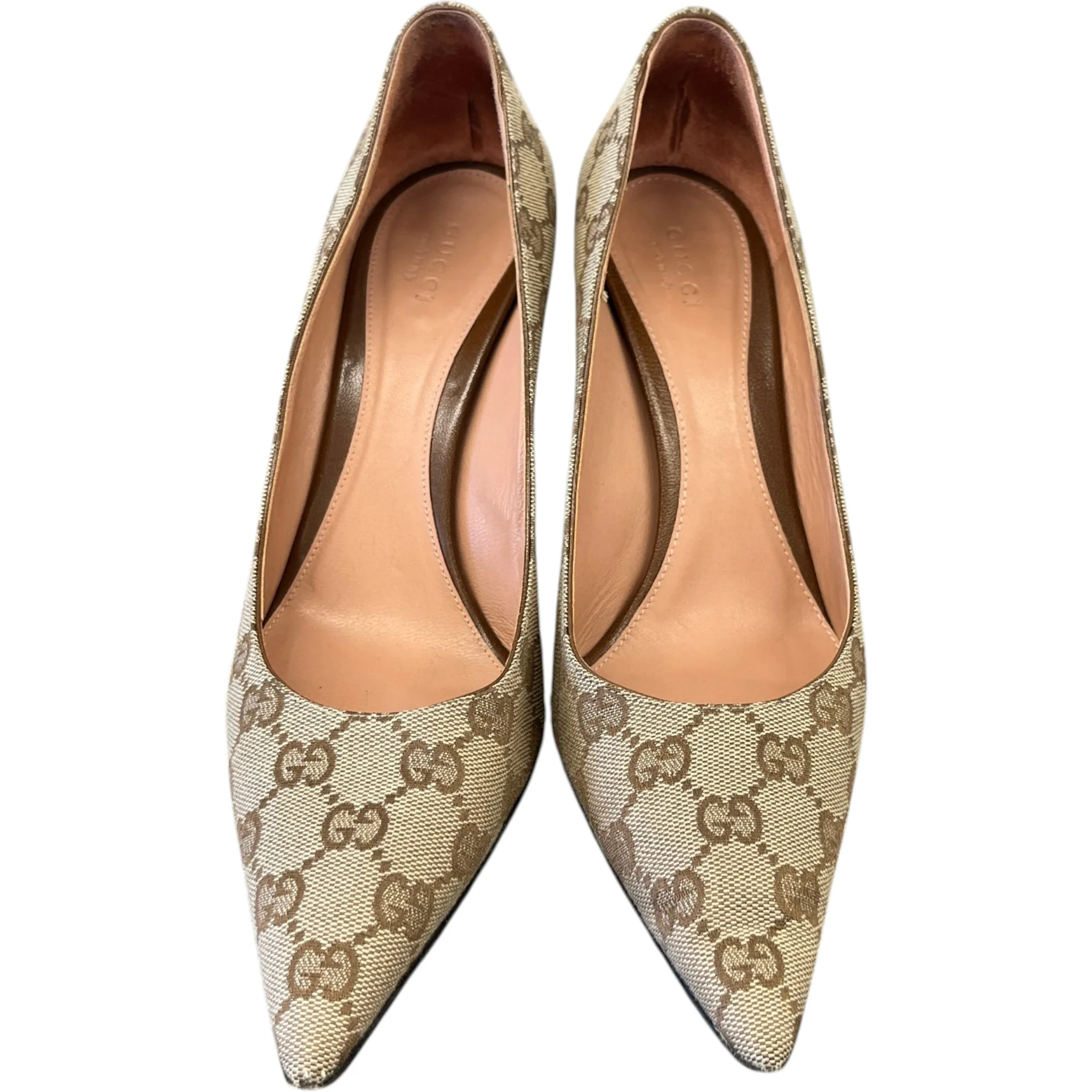 Women's Gg Supreme Heels Beige Size EU 38.5 / UK 5.5 - Image 6