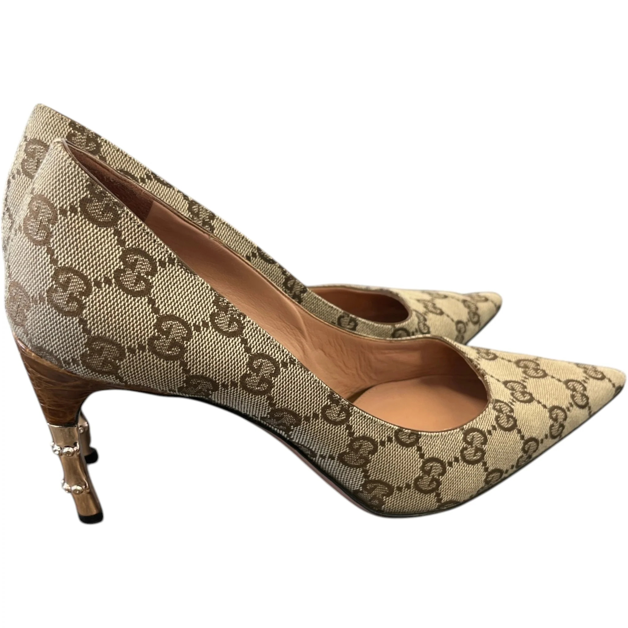 Women's Gg Supreme Heels Beige Size EU 38.5 / UK 5.5 - Image 8