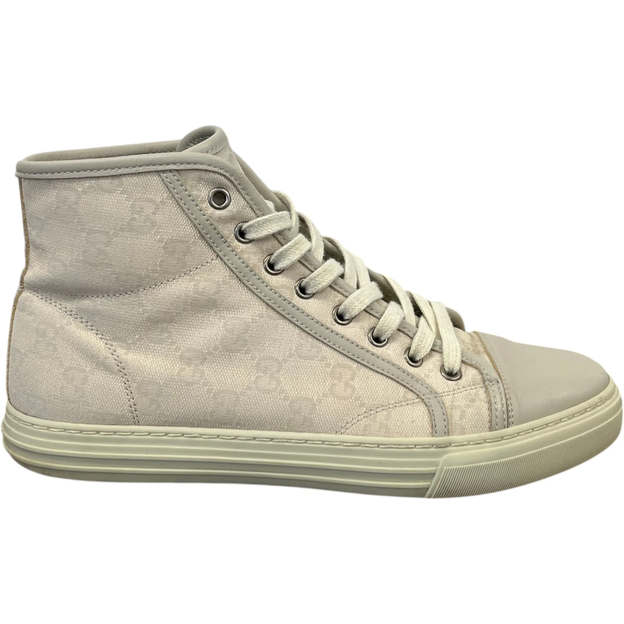 Women's Gg Supreme High Trainers Beige Size EU 39.5 / UK 6.5