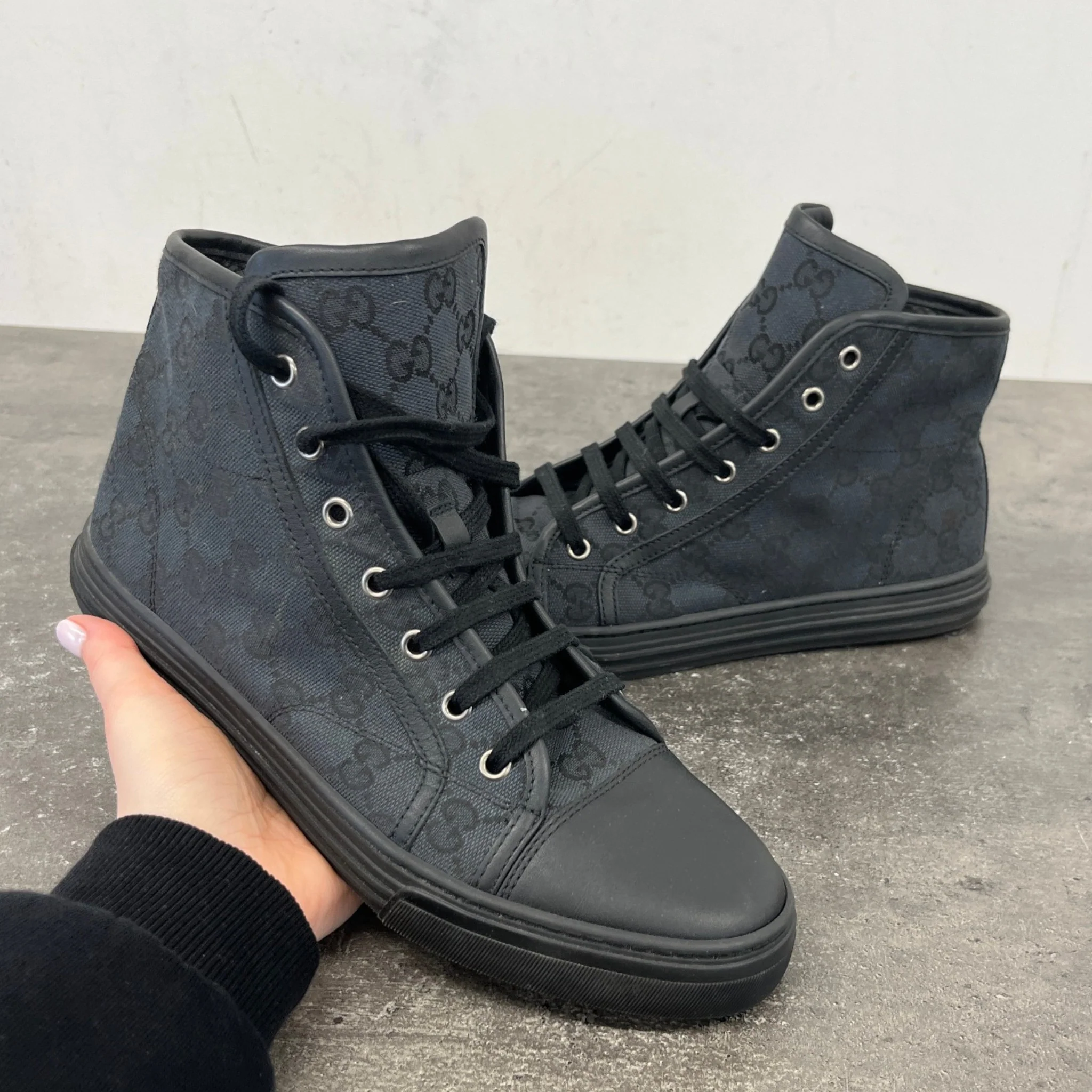 Women's Gg Supreme High Trainers Black Size EU 38.5 / UK 5.5 - Image 13