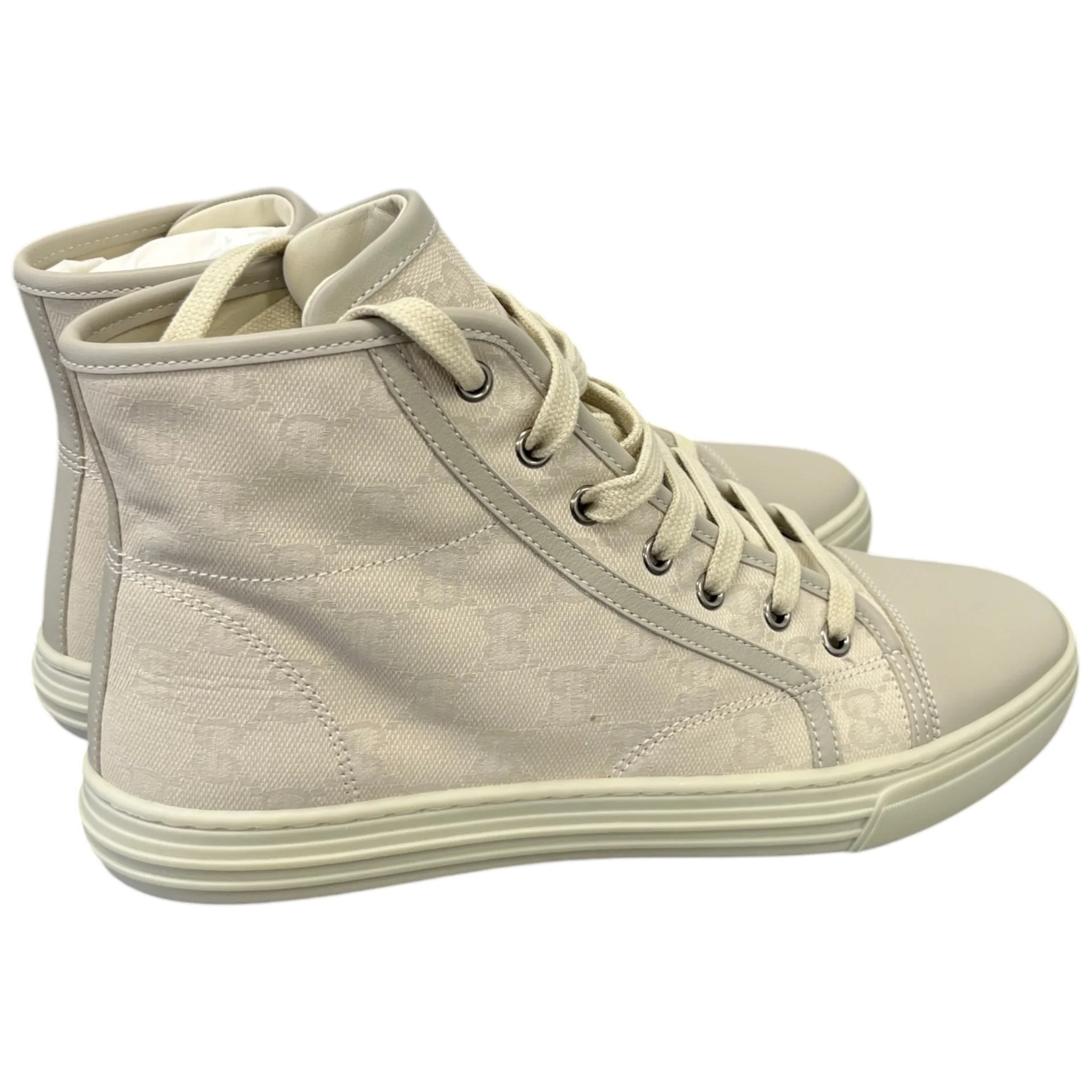 Women's Gg Supreme High Trainers Cream Size EU 38.5 / UK 5.5 - Image 8