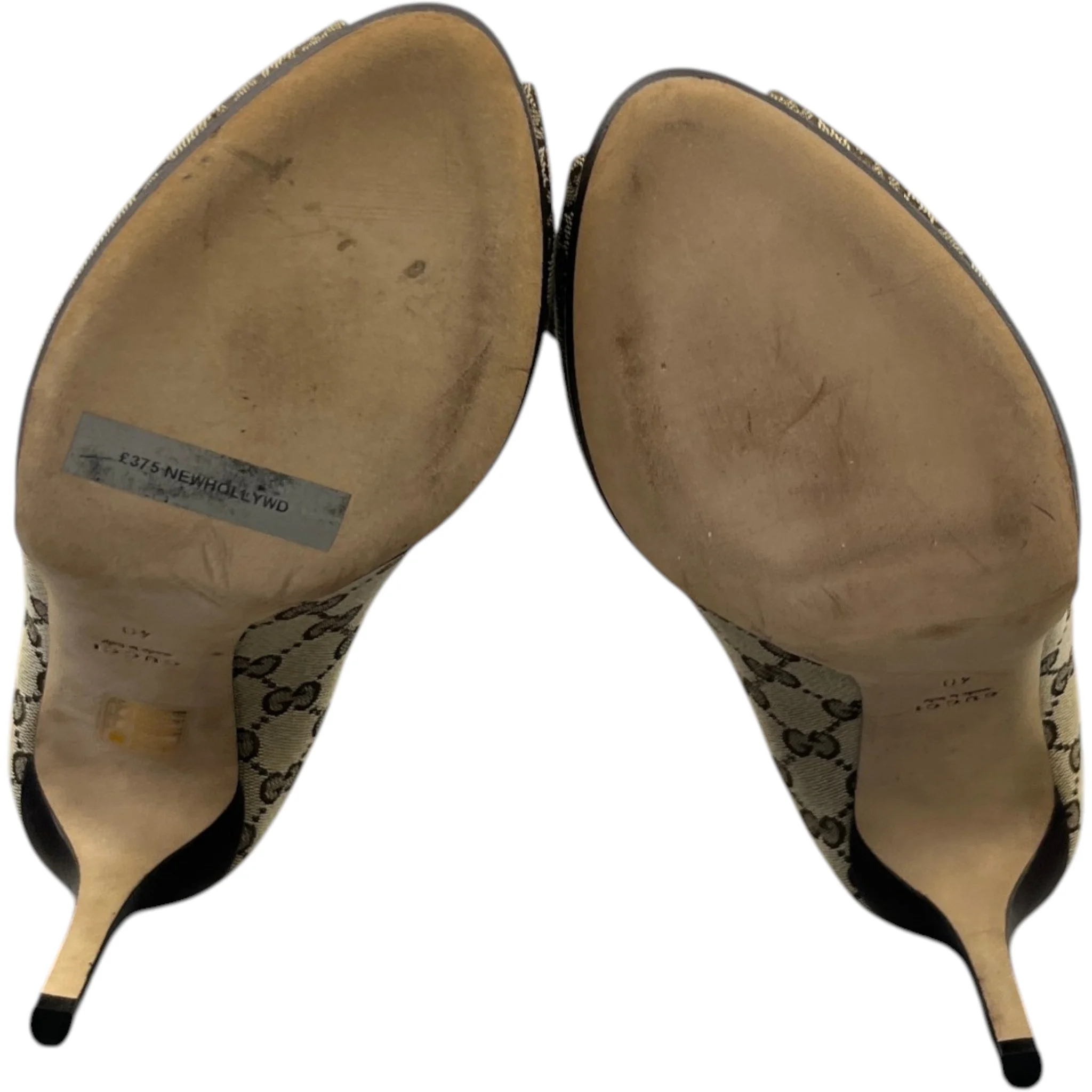 Women's Gg Supreme Horsebit Heels Beige Size EU 40 / UK 7 - Image 10