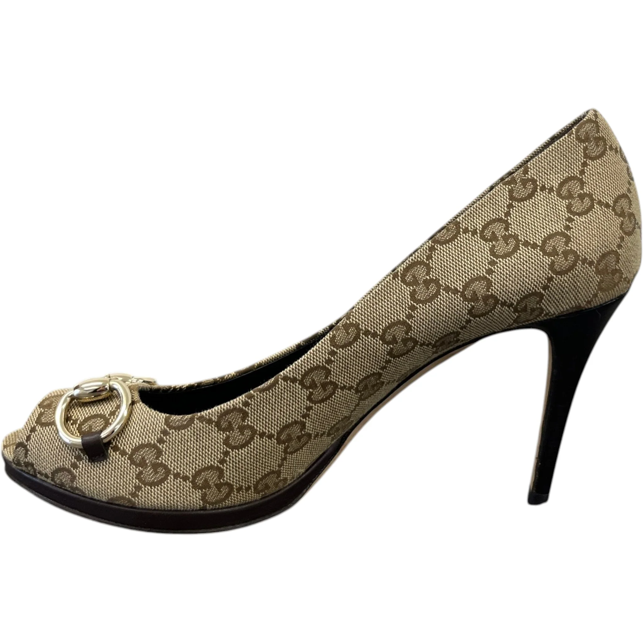 Women's Gg Supreme Horsebit Heels Beige Size EU 40 / UK 7 - Image 2