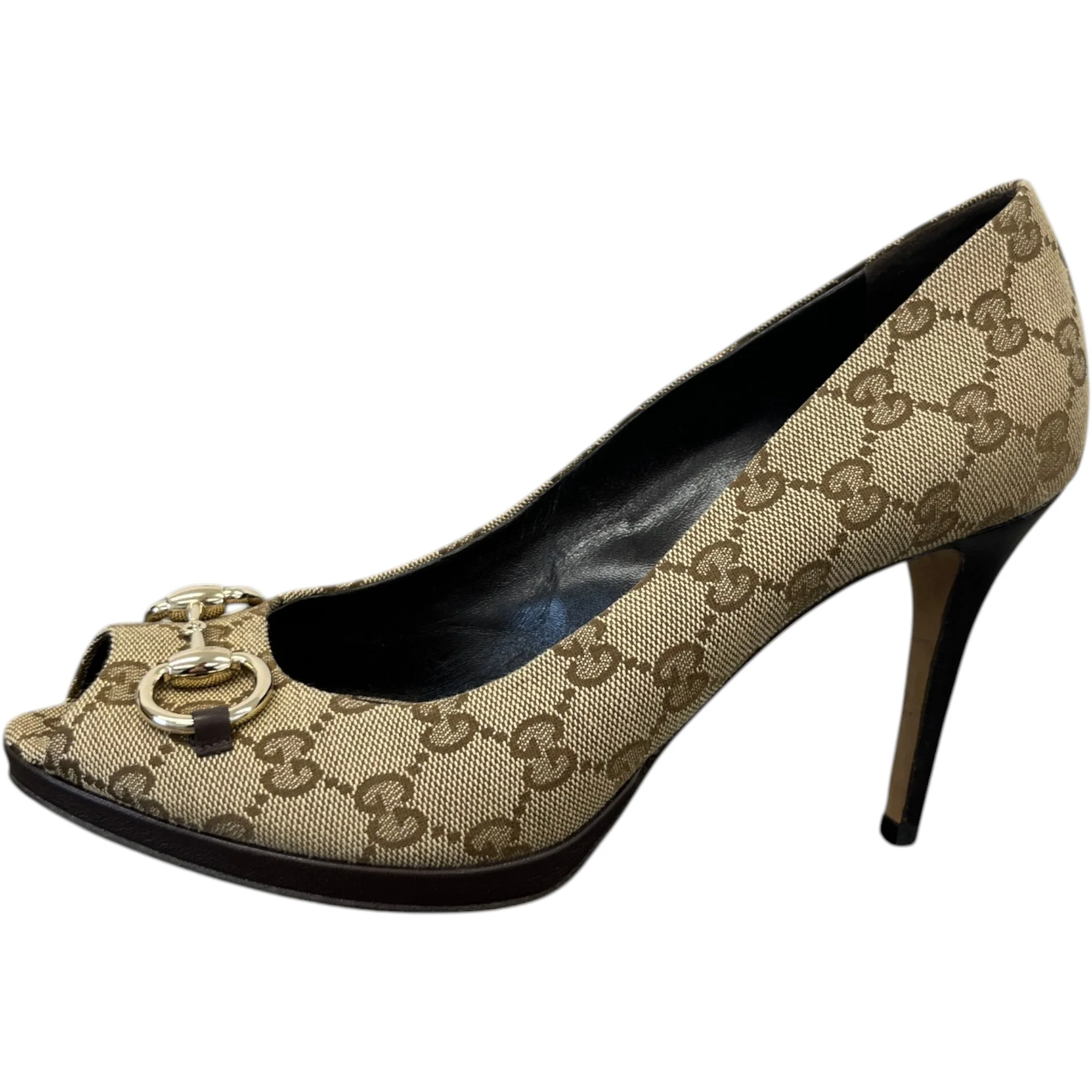 Women's Gg Supreme Horsebit Heels Beige Size EU 40 / UK 7 - Image 5