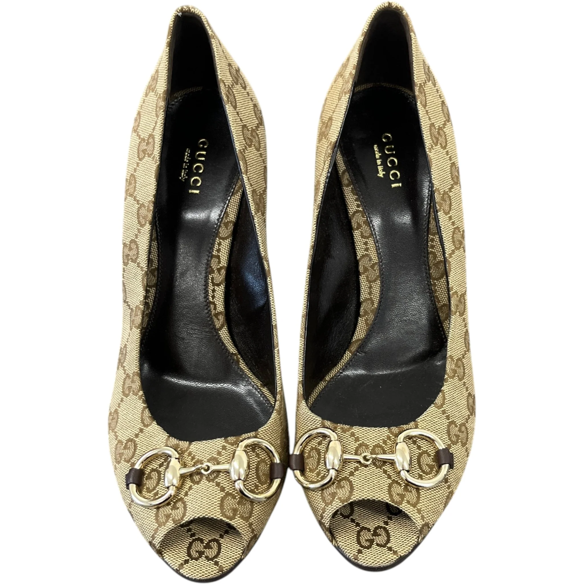 Women's Gg Supreme Horsebit Heels Beige Size EU 40 / UK 7 - Image 6