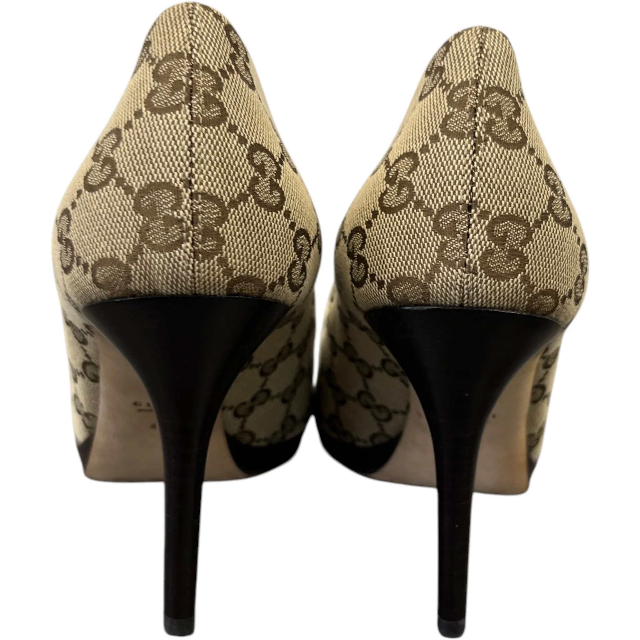 Women's Gg Supreme Horsebit Heels Beige Size EU 40 / UK 7 - Image 7