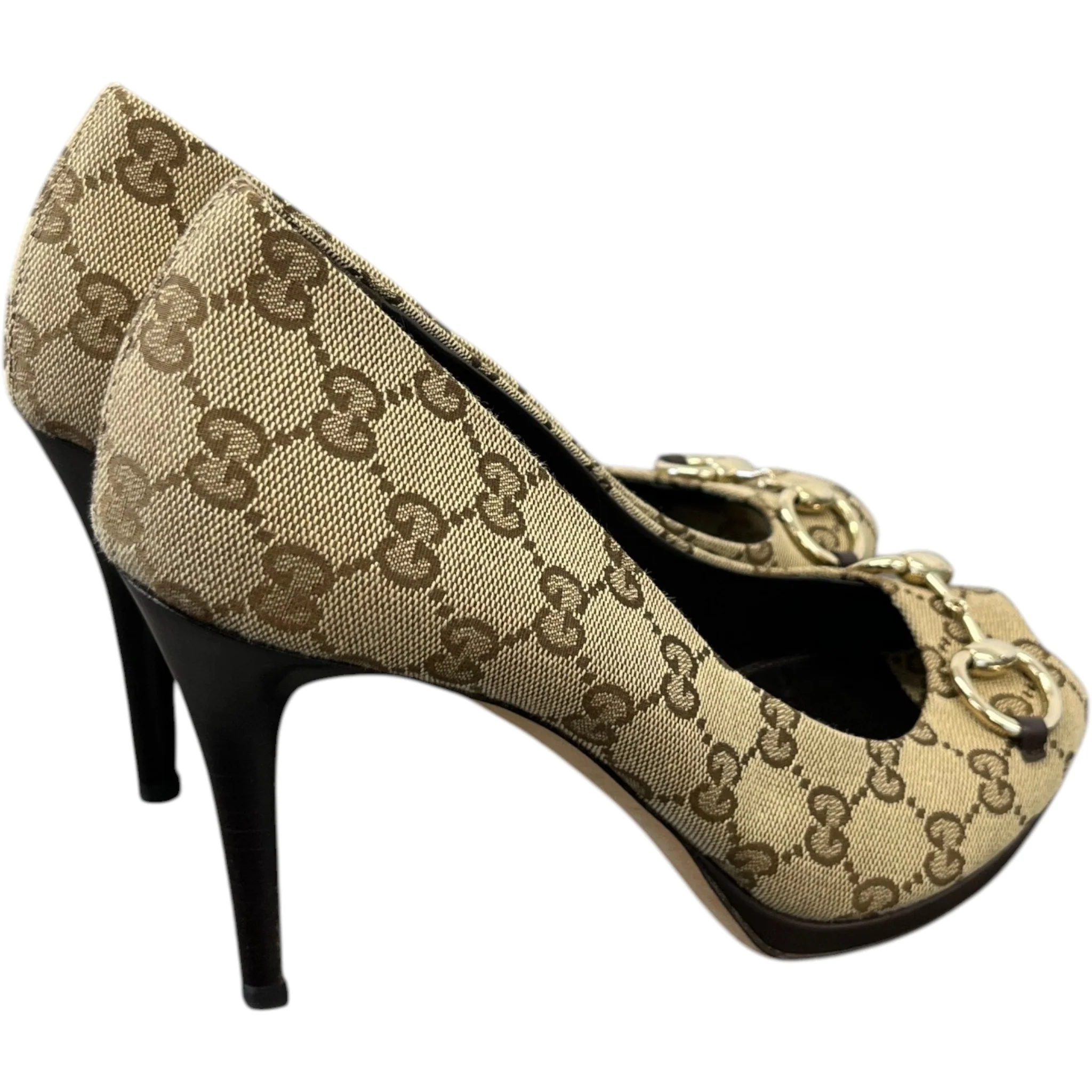 Women's Gg Supreme Horsebit Heels Beige Size EU 40 / UK 7 - Image 8