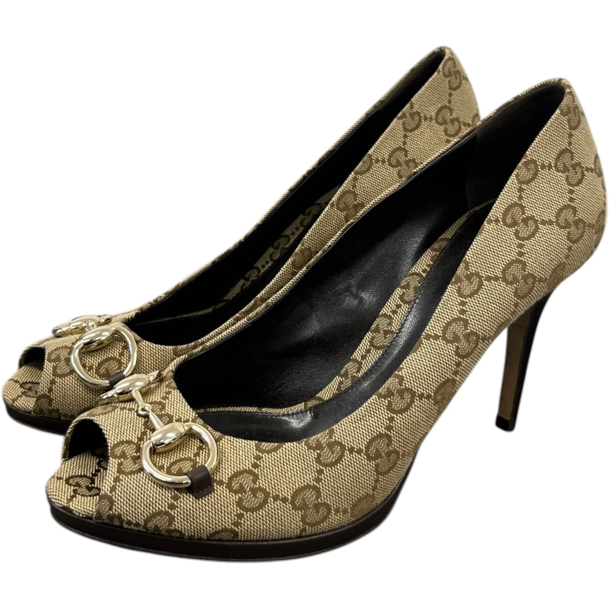 Women's Gg Supreme Horsebit Heels Beige Size EU 40 / UK 7 - Image 9
