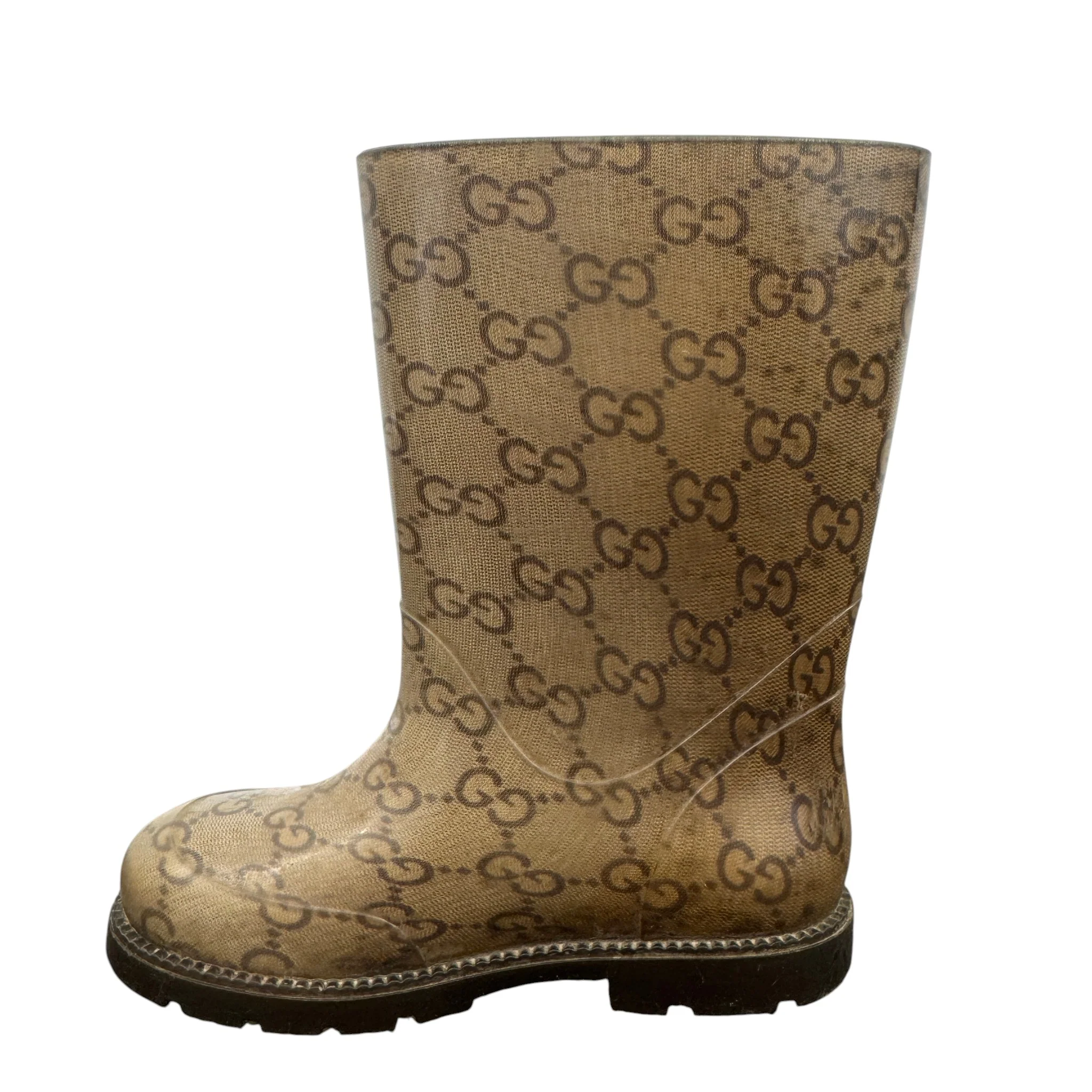 Women's Gg Supreme Kids Size 25 Wellies Beige Size EU 34 / UK 1 - Image 2