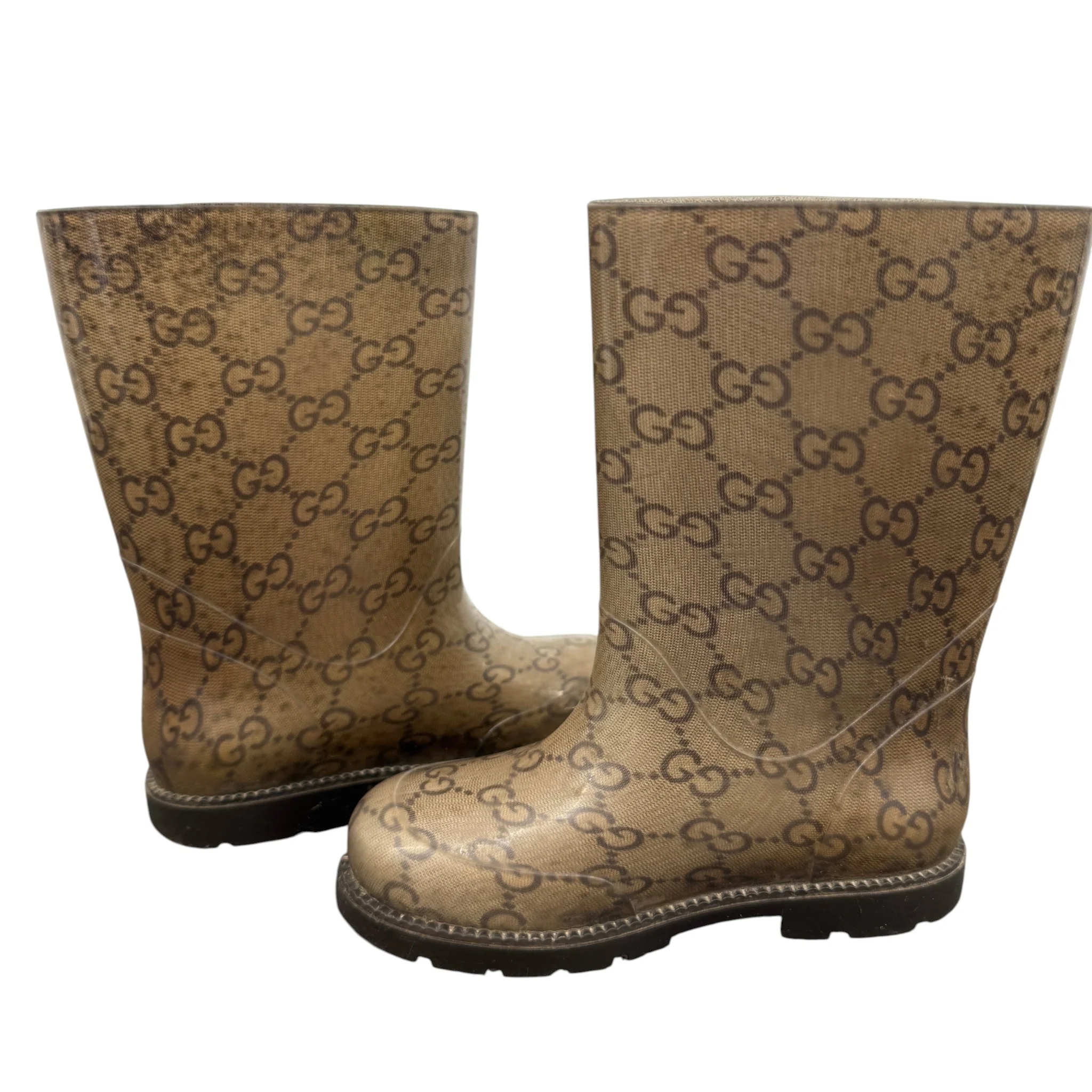 Women's Gg Supreme Kids Size 25 Wellies Beige Size EU 34 / UK 1 - Image 3