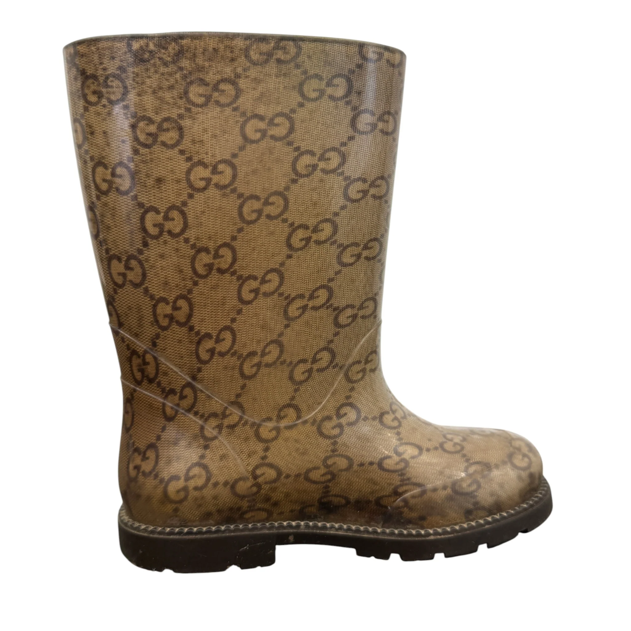 Women's Gg Supreme Kids Size 25 Wellies Beige Size EU 34 / UK 1 - Image 4