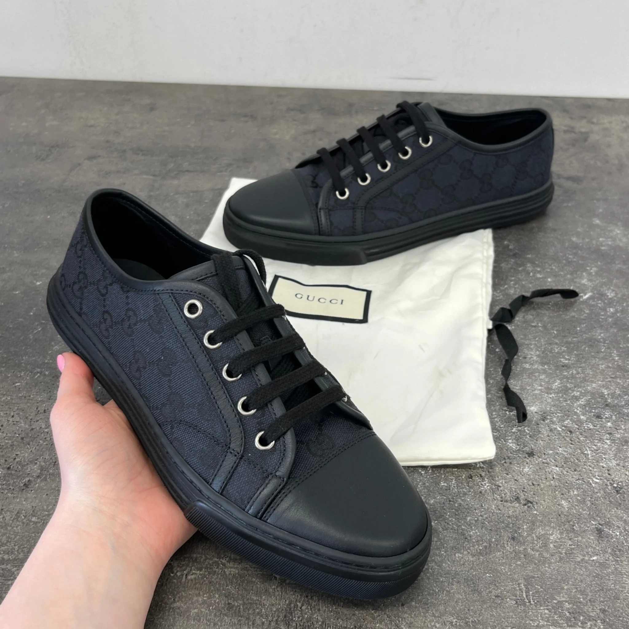 Women's Gg Supreme Low Trainers Black Size EU 37.5 / UK 4.5 - Image 13