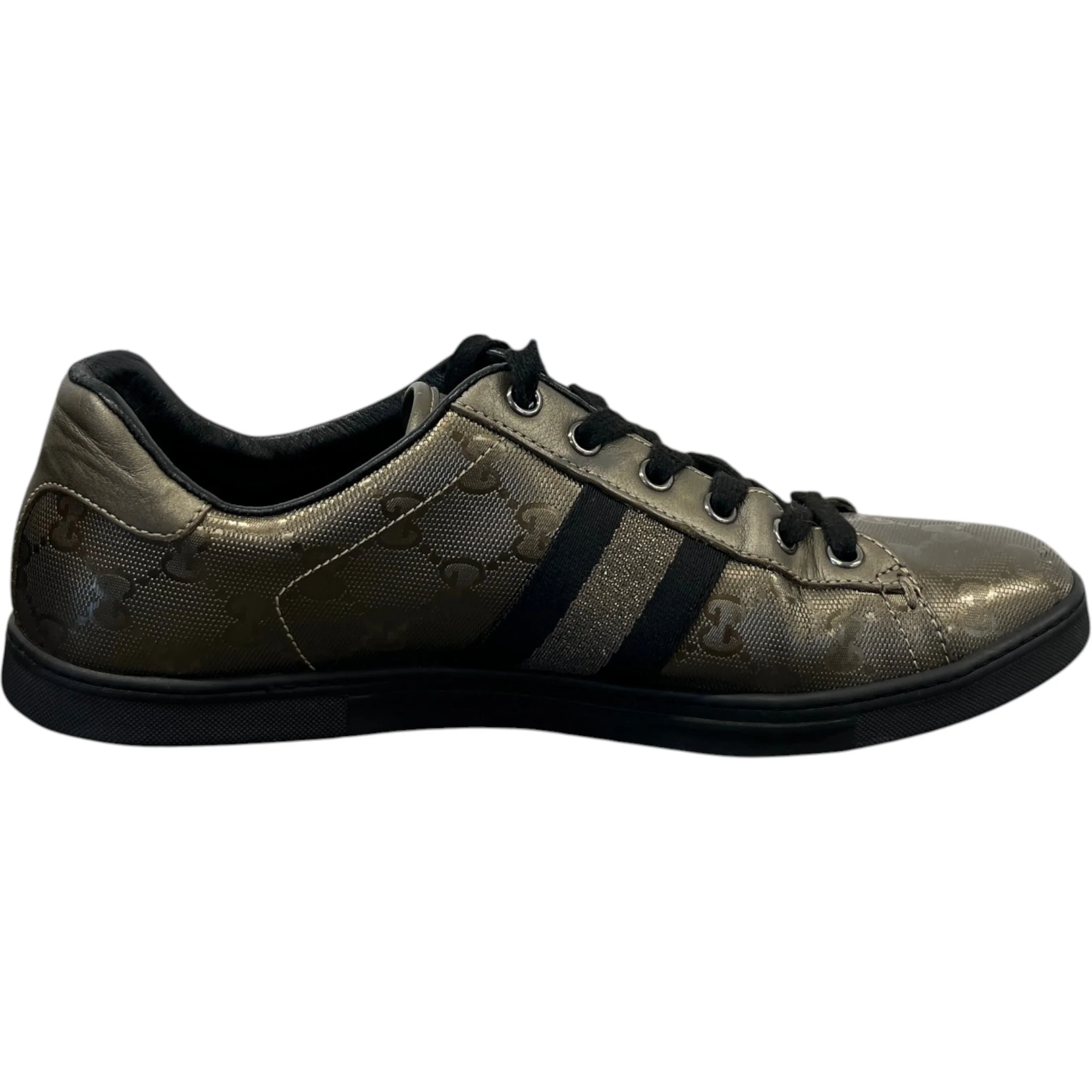 Women's Gg Supreme Low Trainers Gold Size EU 40 / UK 7 - Image 4