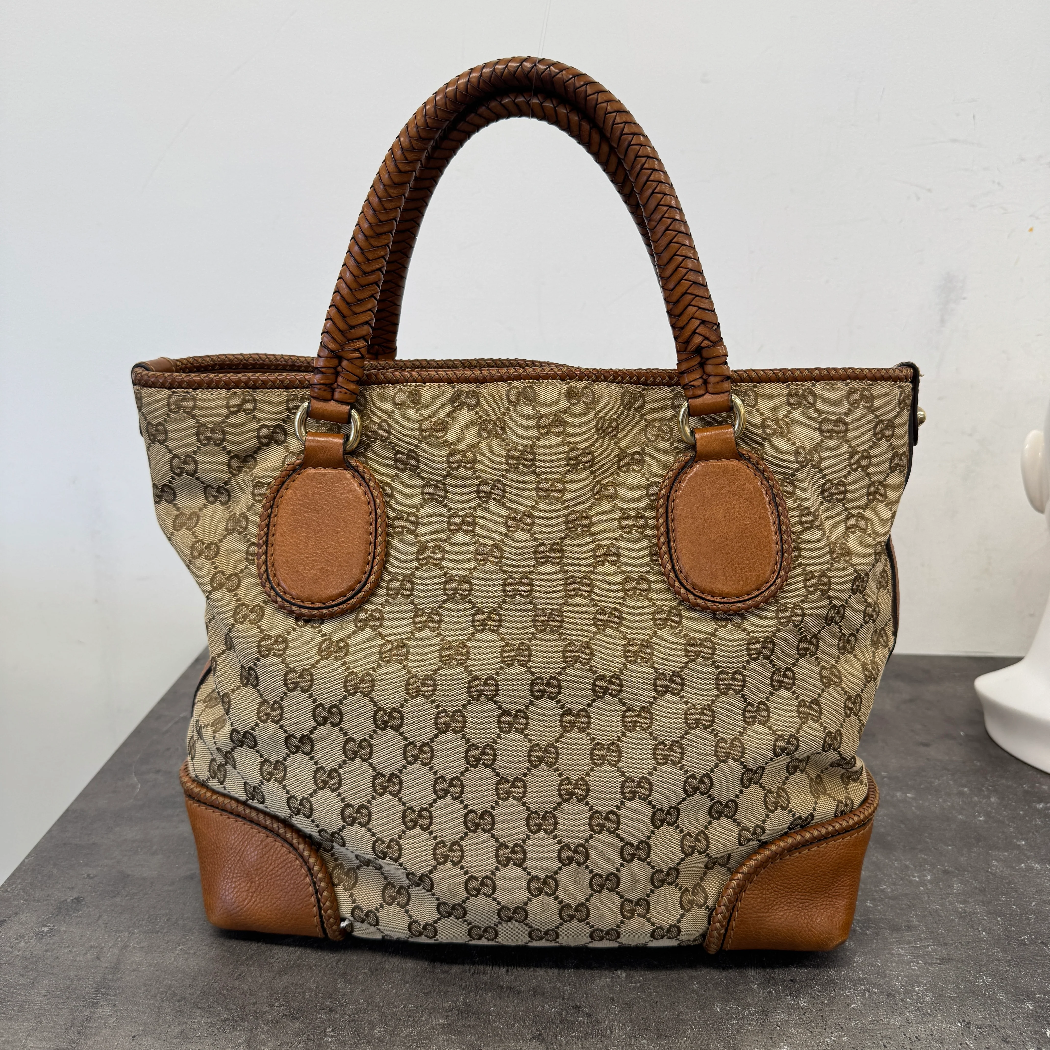 Women's Gg Supreme Marrakech Tote Bag Brown - Image 14