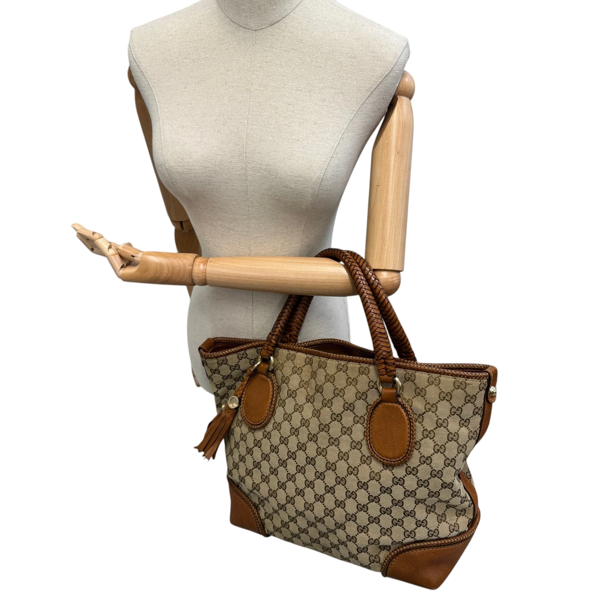 Women's Gg Supreme Marrakech Tote Bag Brown - Image 2