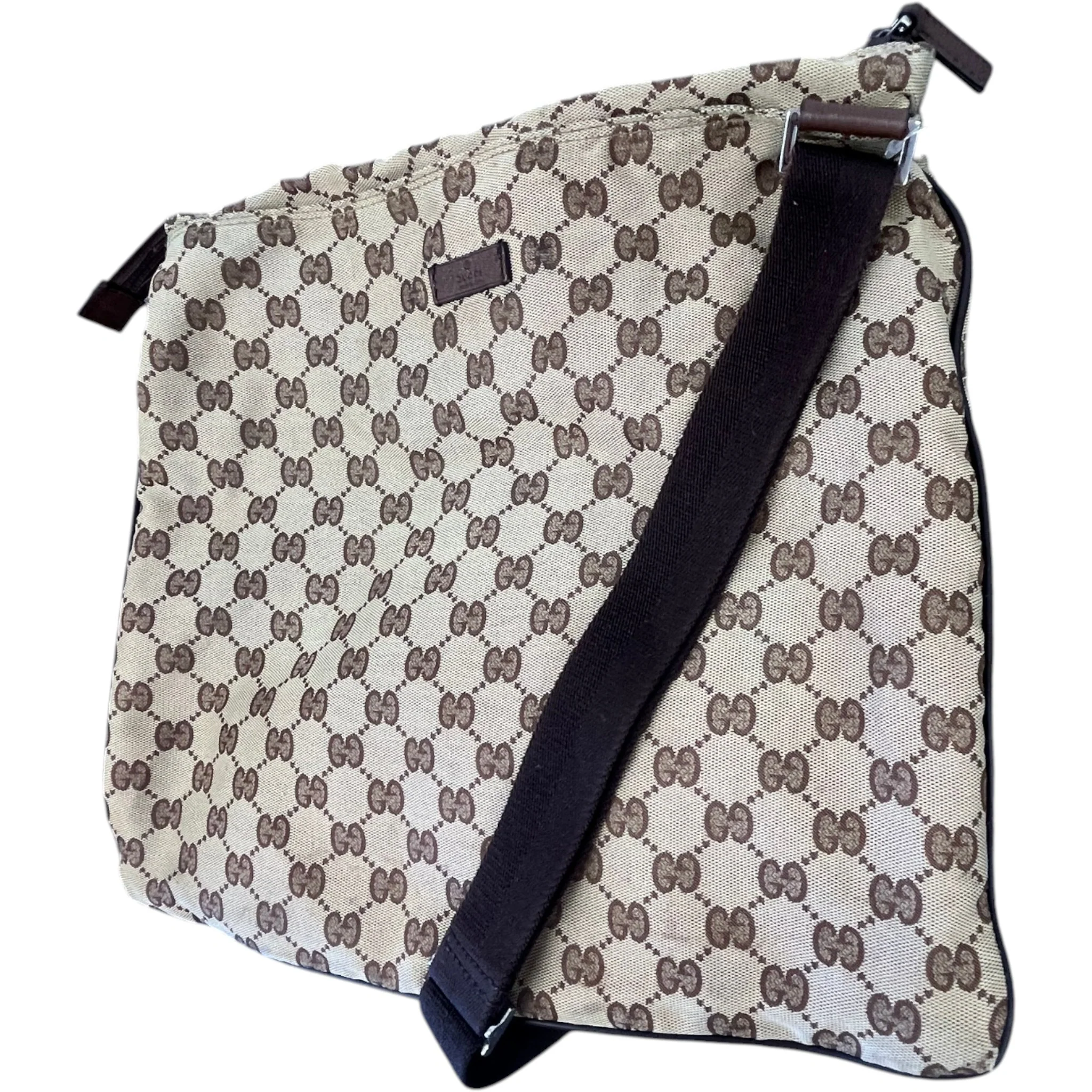 Women's Gg Supreme Messenger Bag Beige - Image 4