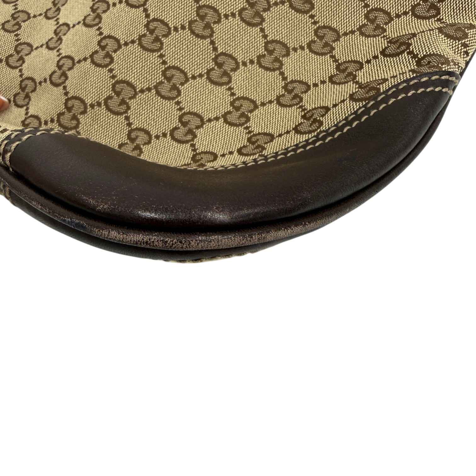 Women's Gg Supreme New Britt Hobo Bag Beige - Image 13