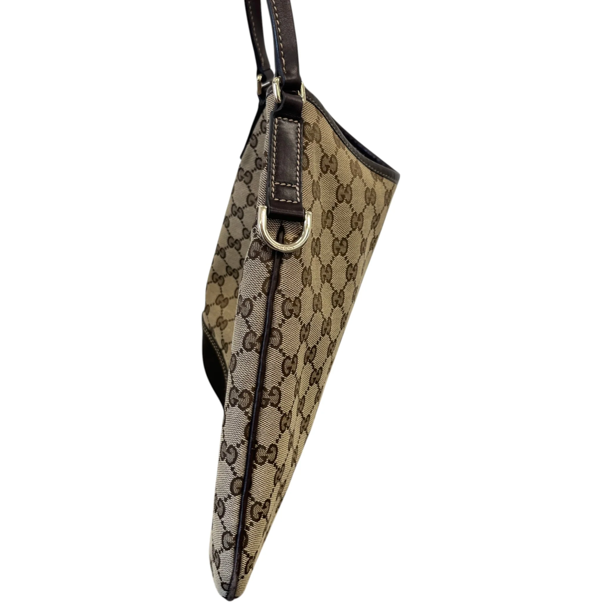 Women's Gg Supreme New Britt Hobo Bag Beige - Image 7