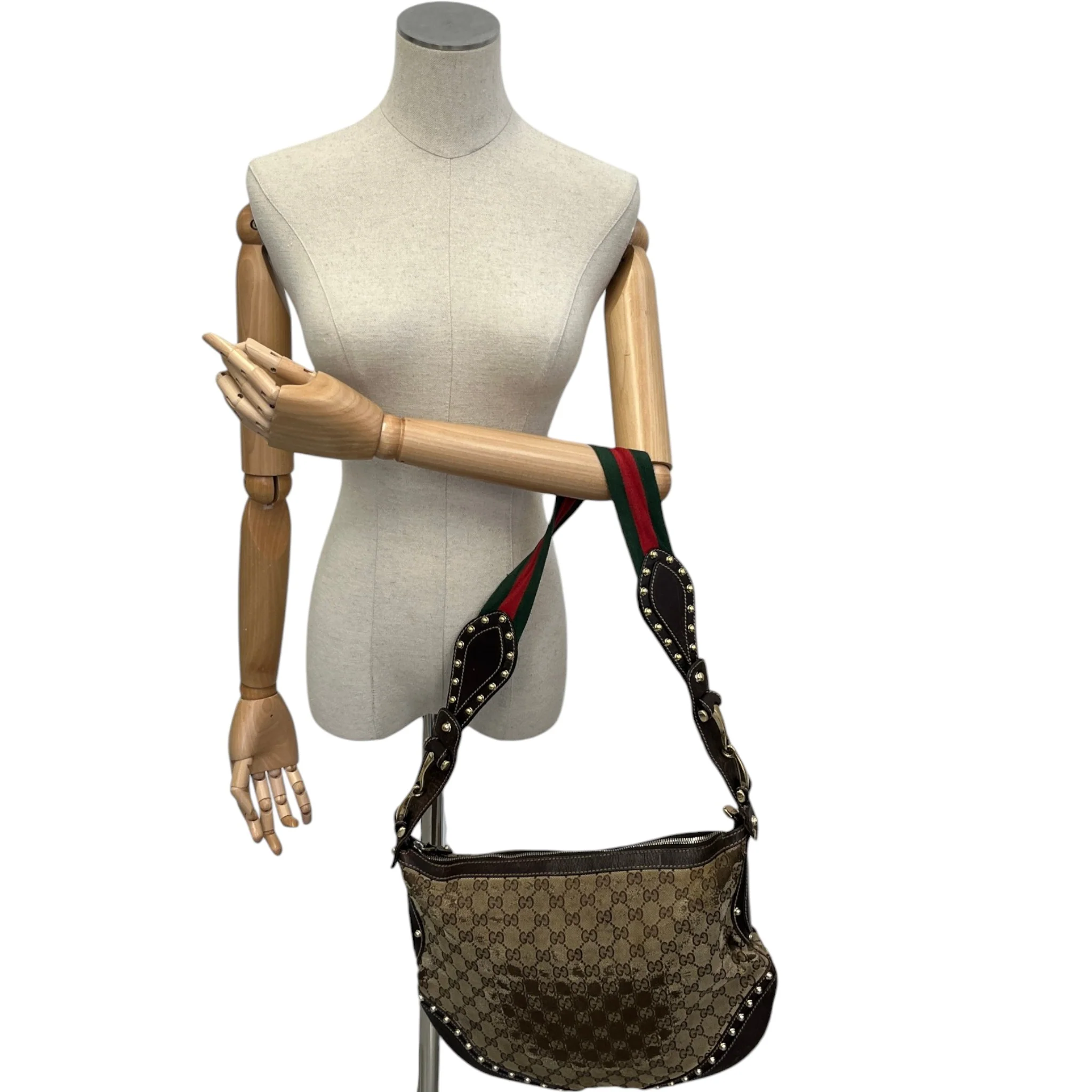 Women's Gg Supreme Pelham Hobo Bag Beige - Image 2