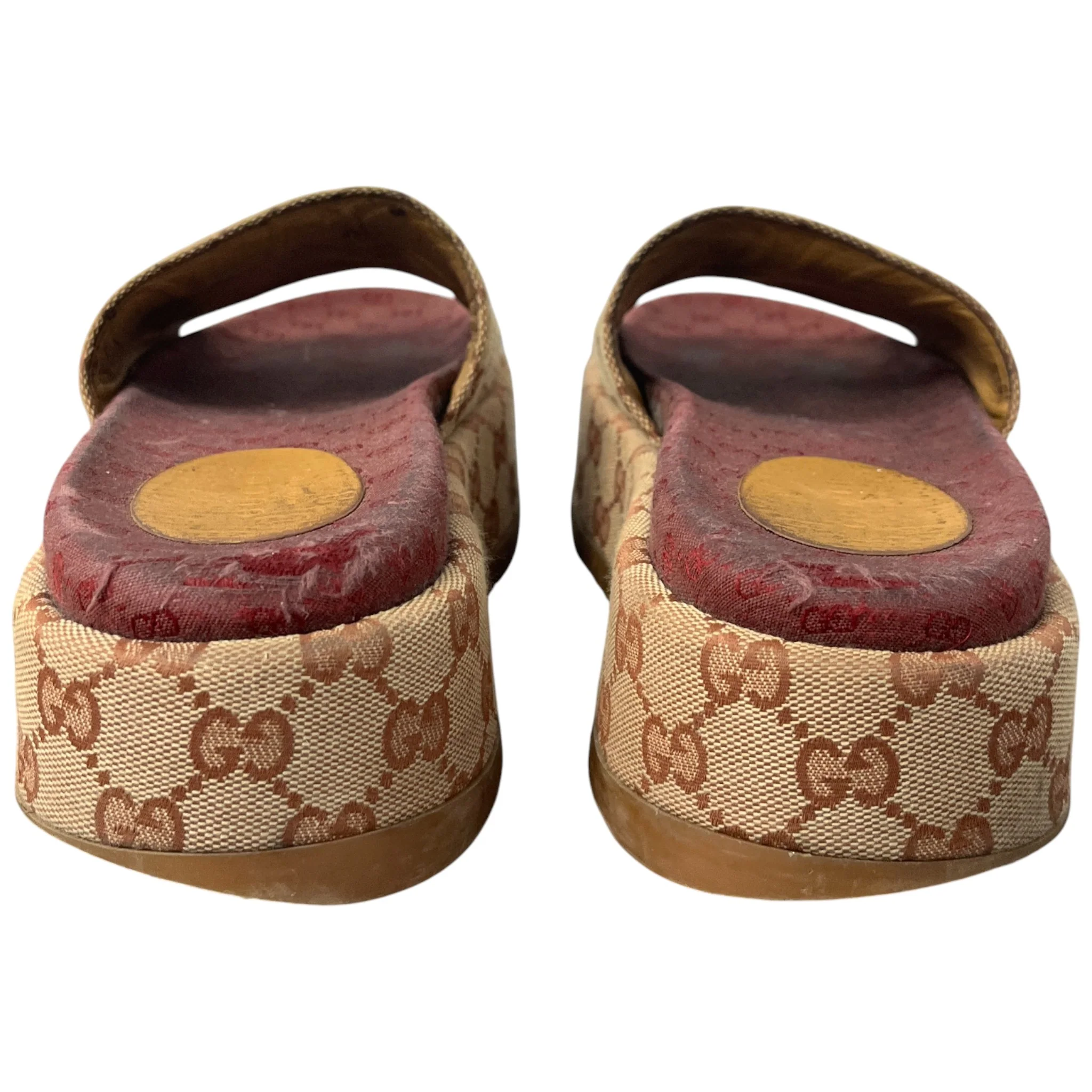 Women's Gg Supreme Platform Slides Beige Size EU 38 / UK 5 - Image 7
