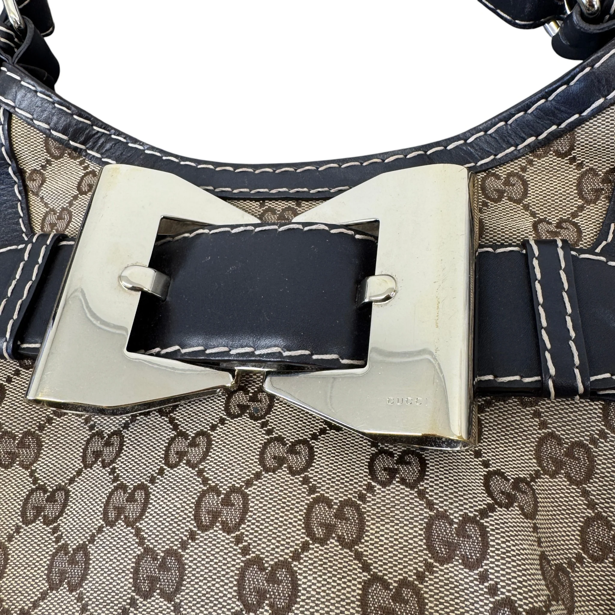 Women's Gg Supreme Queen Hobo Bag Beige - Image 4