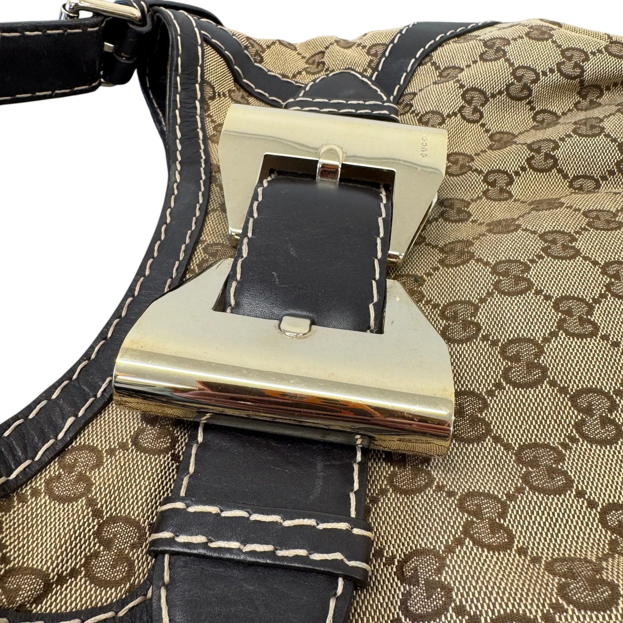 Women's Gg Supreme Queen Hobo Bag Beige - Image 7