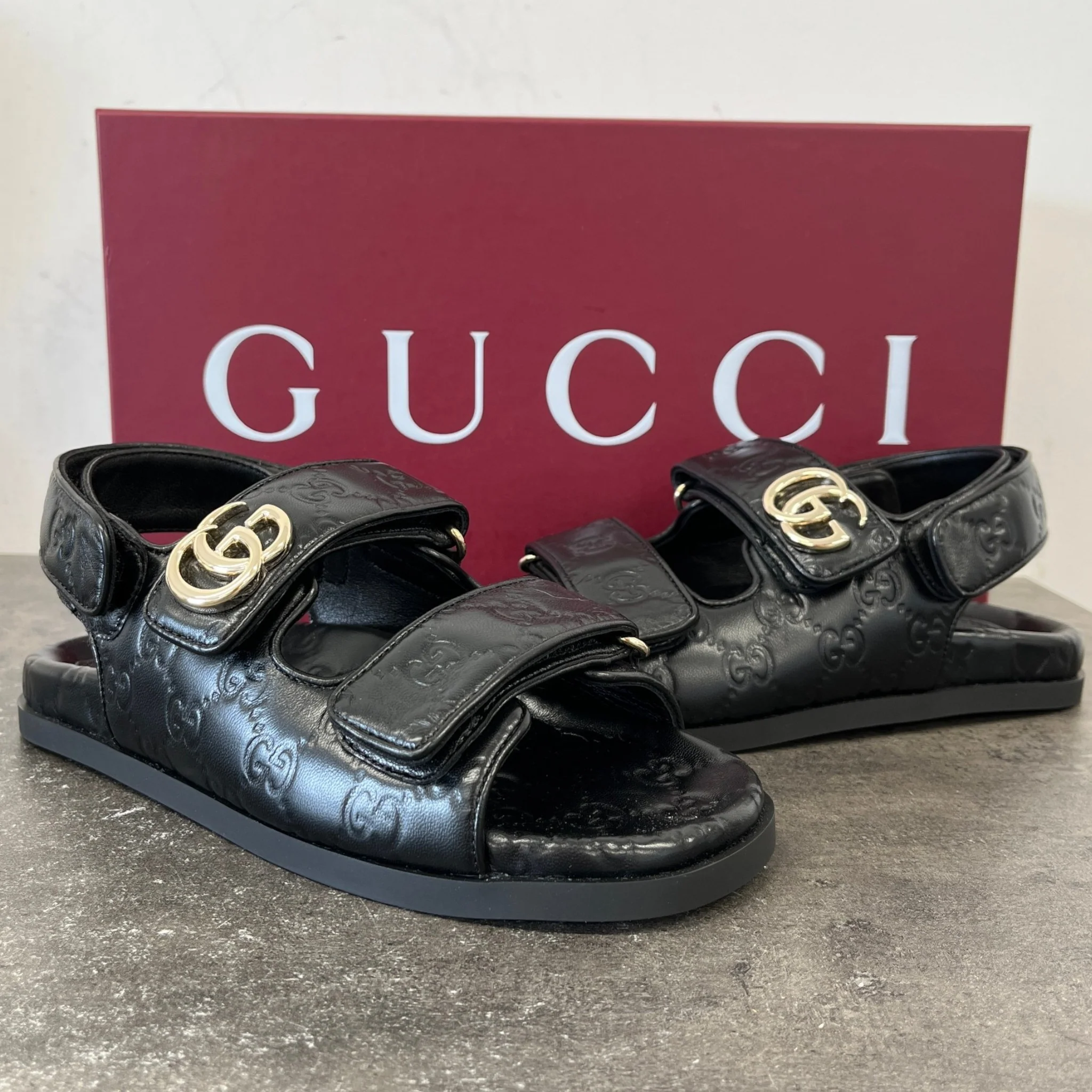 Women's Gg Supreme Sandals Black Size EU 36.5 / UK 3.5 - Image 12