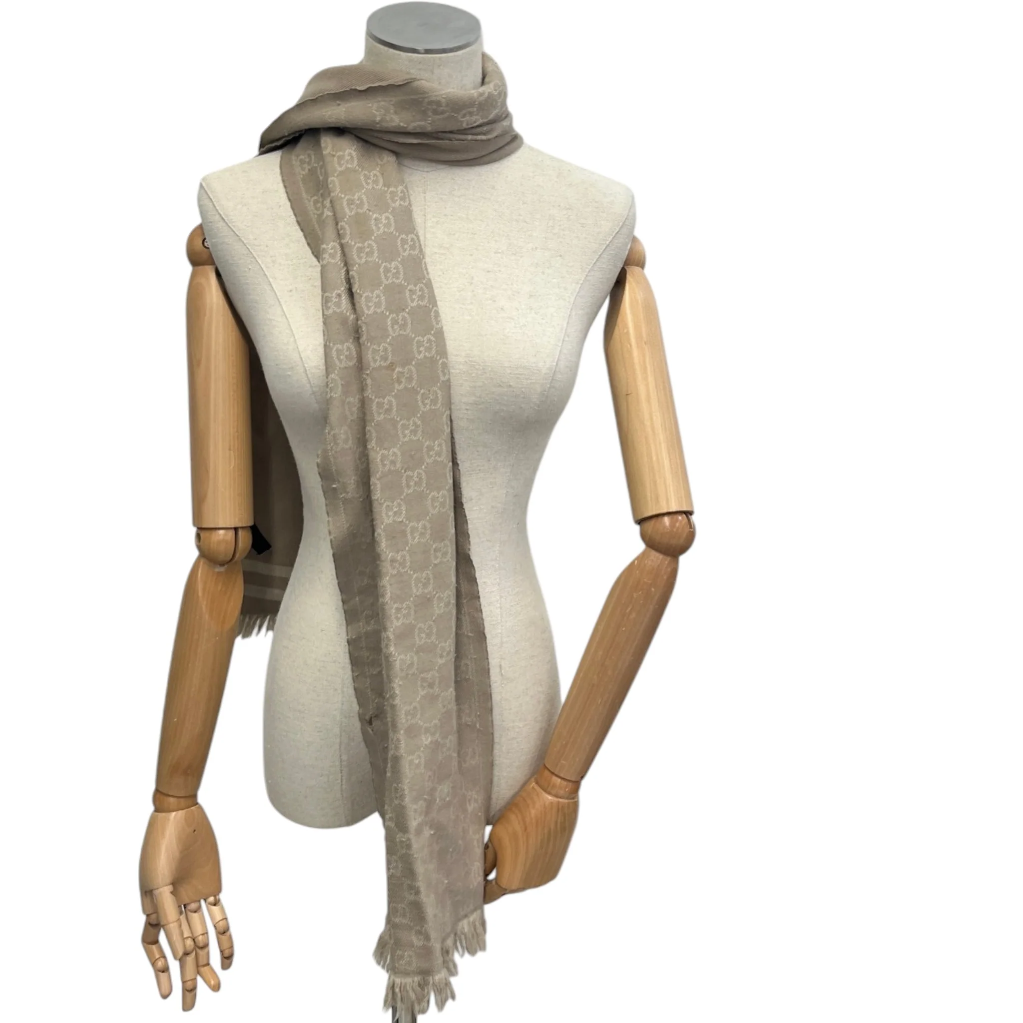 Women's Gg Supreme Scarf Beige - Image 2