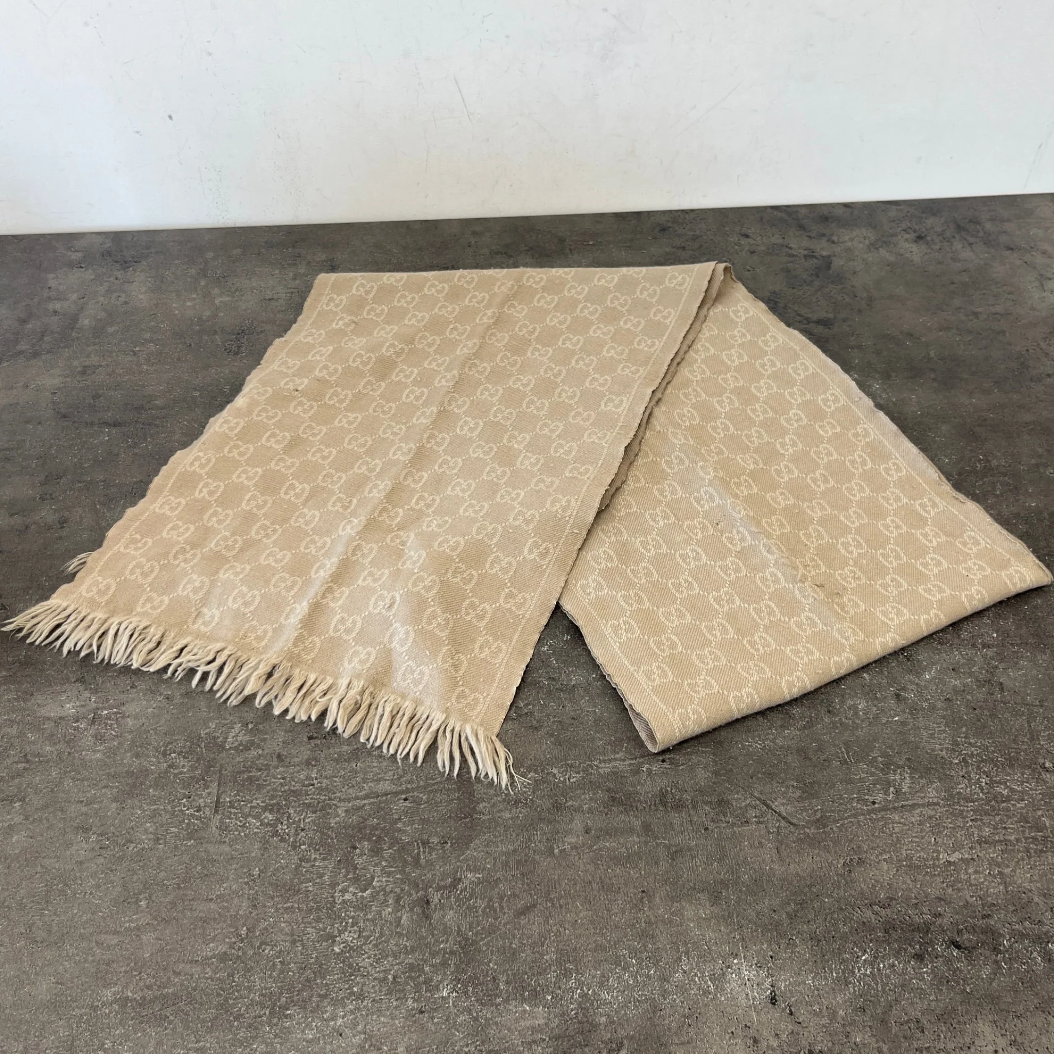 Women's Gg Supreme Scarf Beige - Image 6