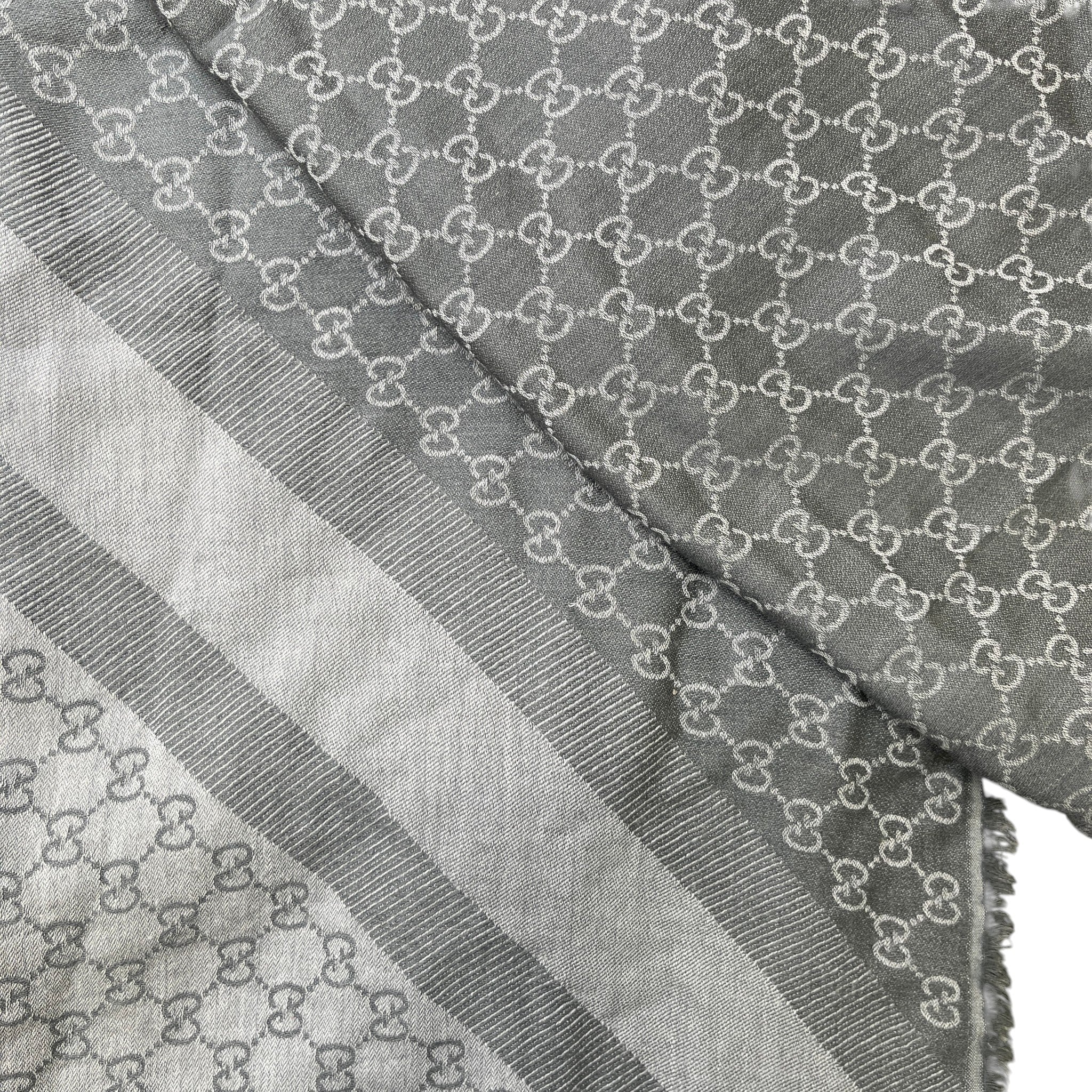 Women's Gg Supreme Scarf Grey - Image 3