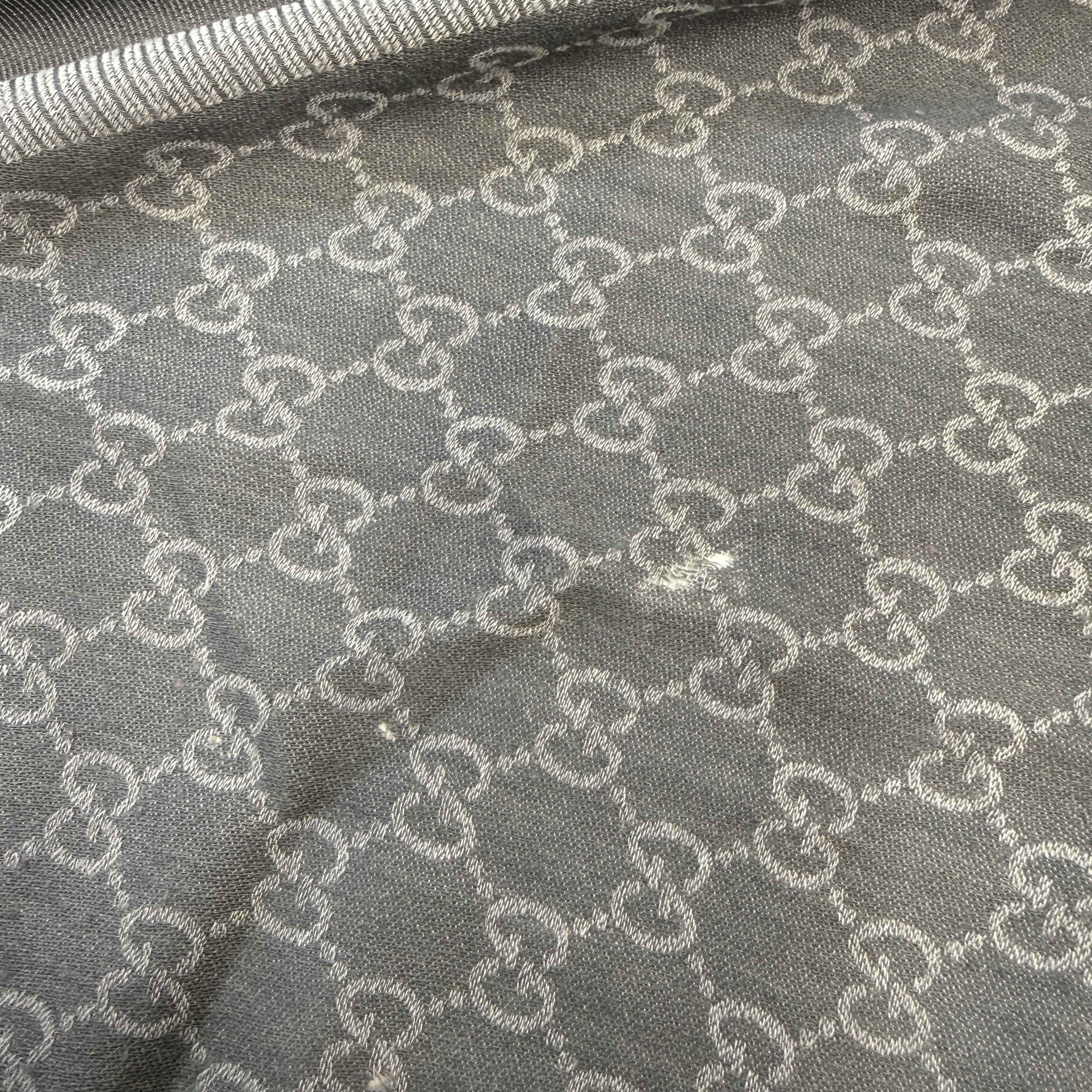 Women's Gg Supreme Scarf Grey - Image 5