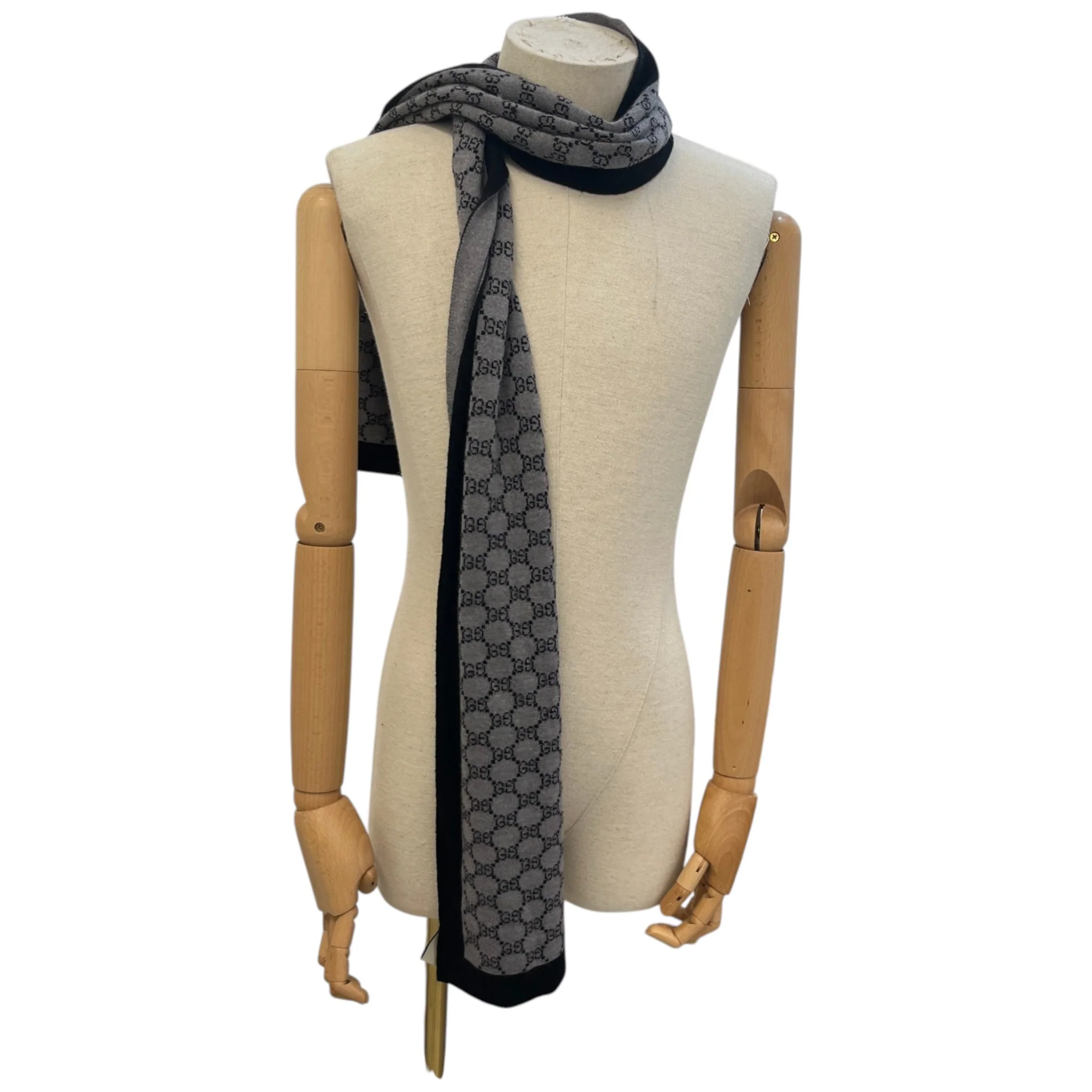 Women's Gg Supreme Scarf Grey - Image 2
