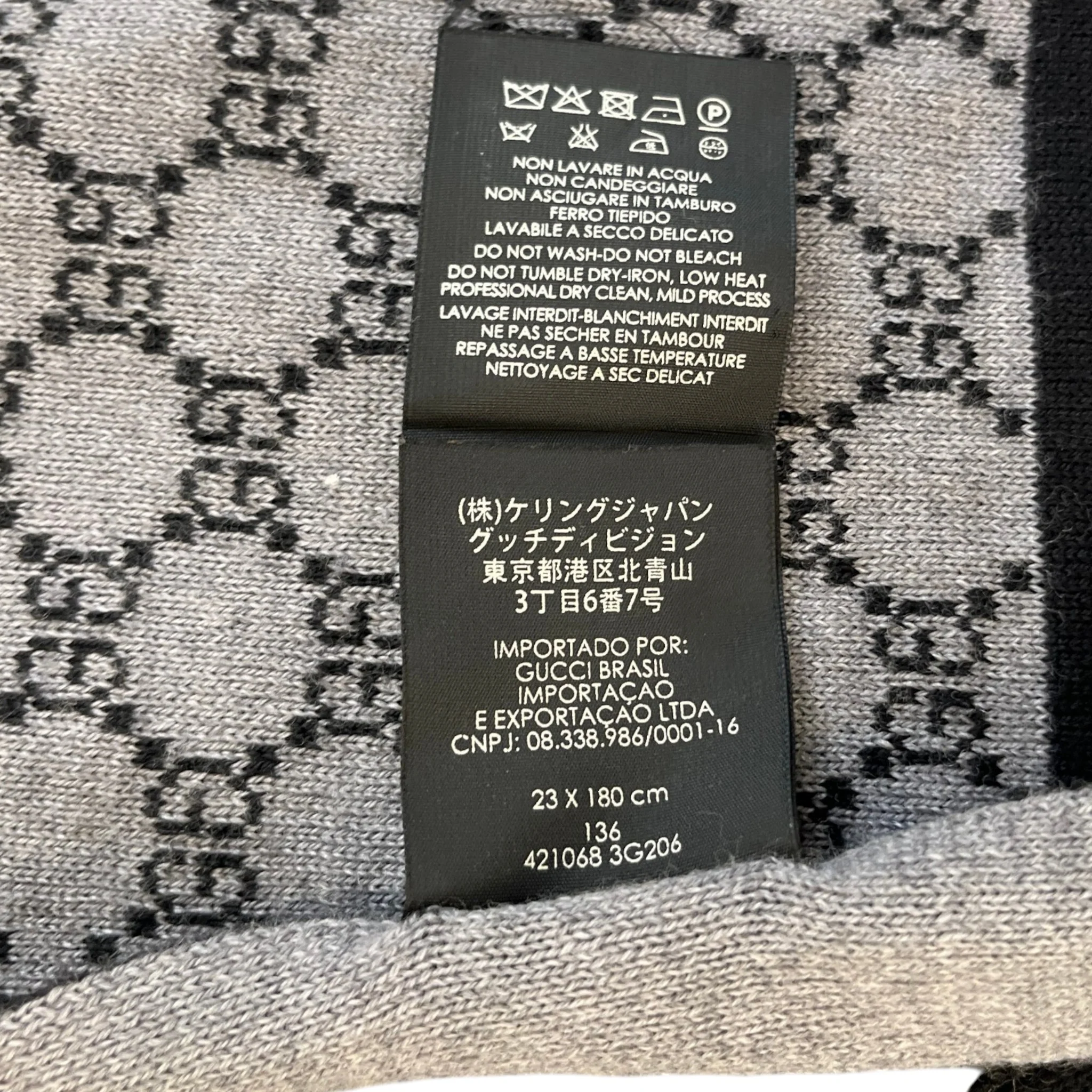 Women's Gg Supreme Scarf Grey - Image 4