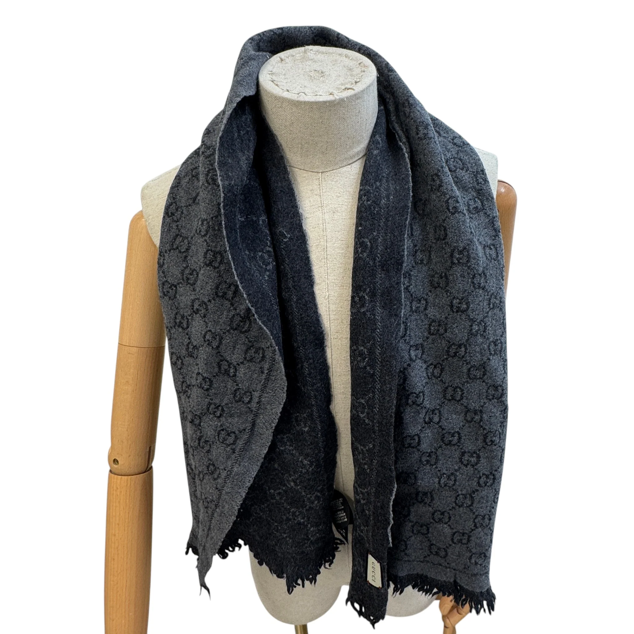 Women's Gg Supreme Scarf Grey - Image 2