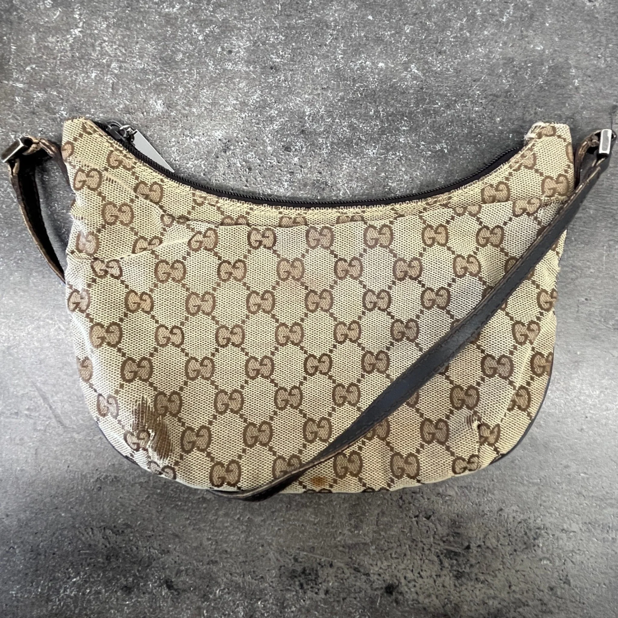 Women's Gg Supreme Sherry Hobo Bag Brown - Image 12