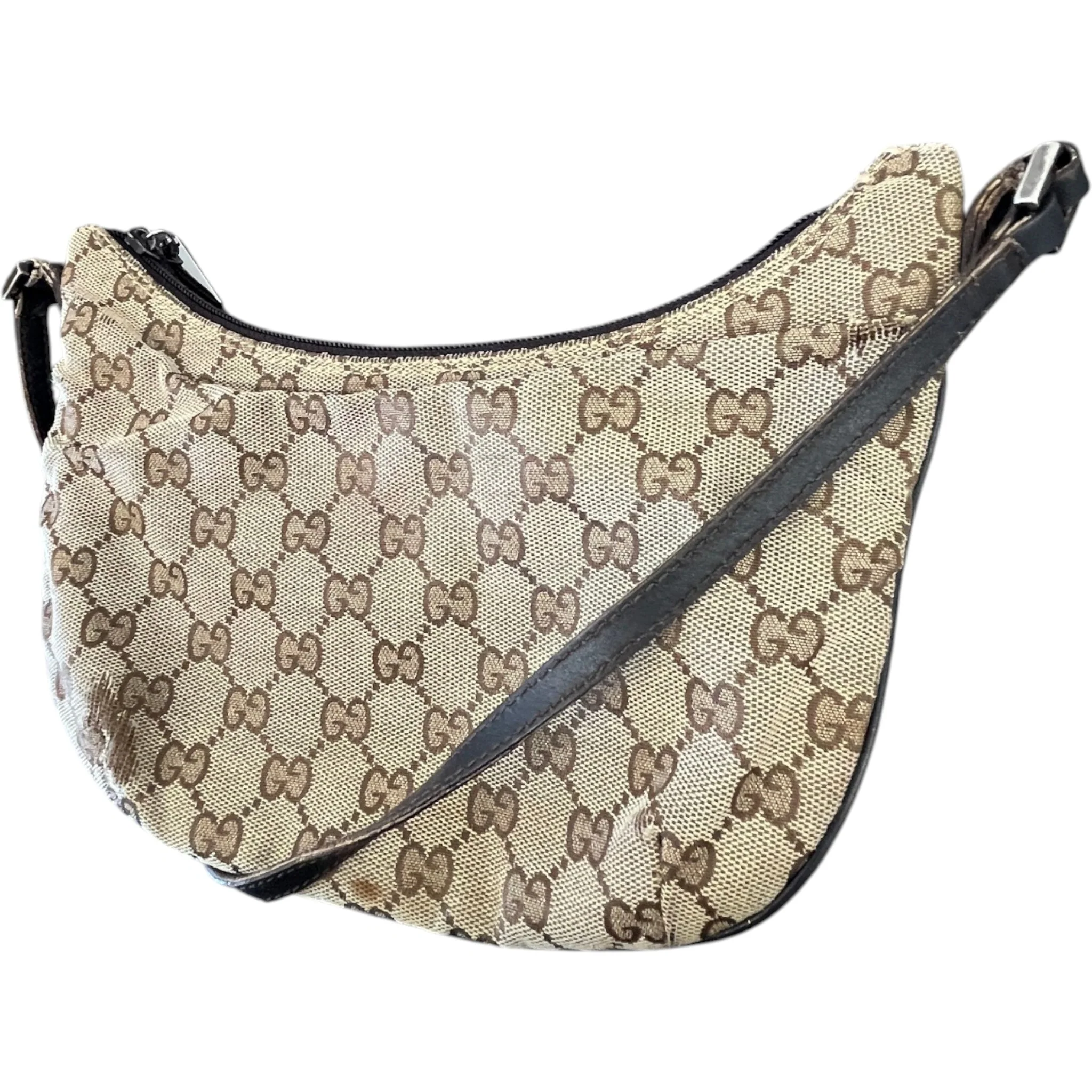 Women's Gg Supreme Sherry Hobo Bag Brown - Image 4