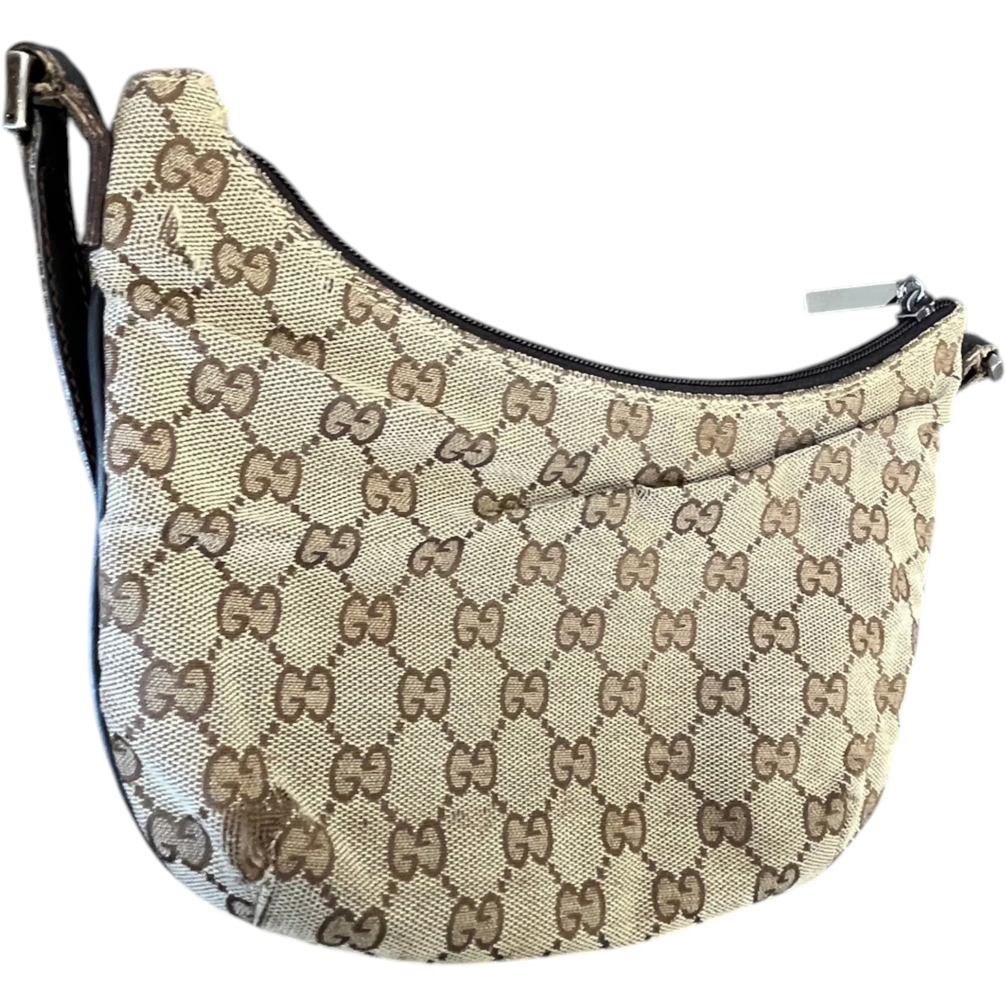 Women's Gg Supreme Sherry Hobo Bag Brown - Image 9
