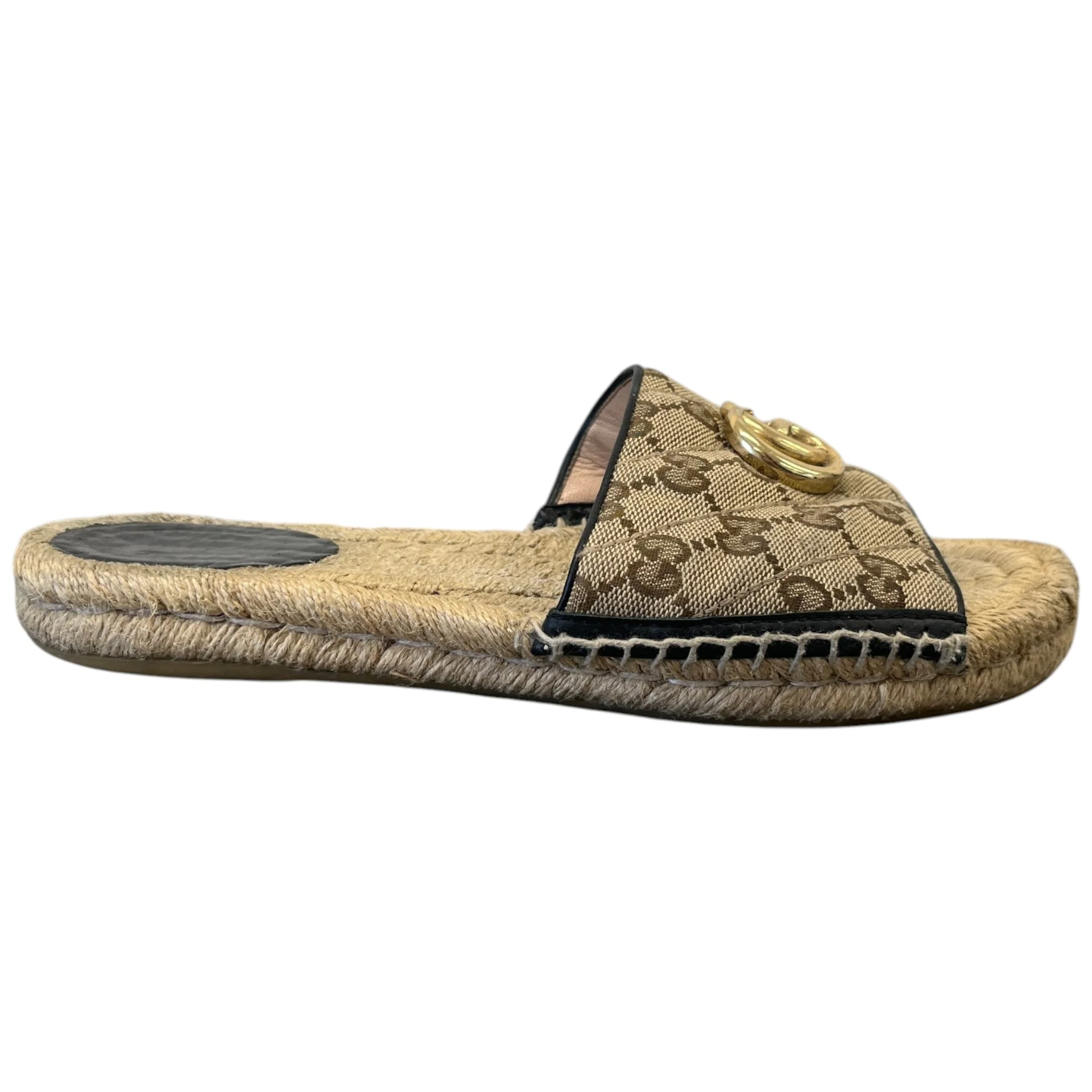 Women's Gg Supreme Slides Beige Size EU 38 / UK 5