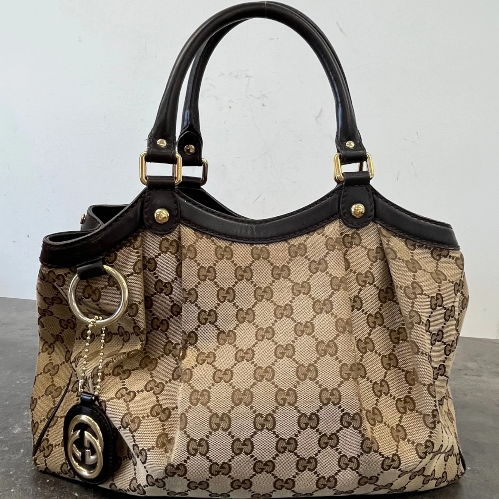 Women's Gg Supreme Sukey Bag Brown - Image 12