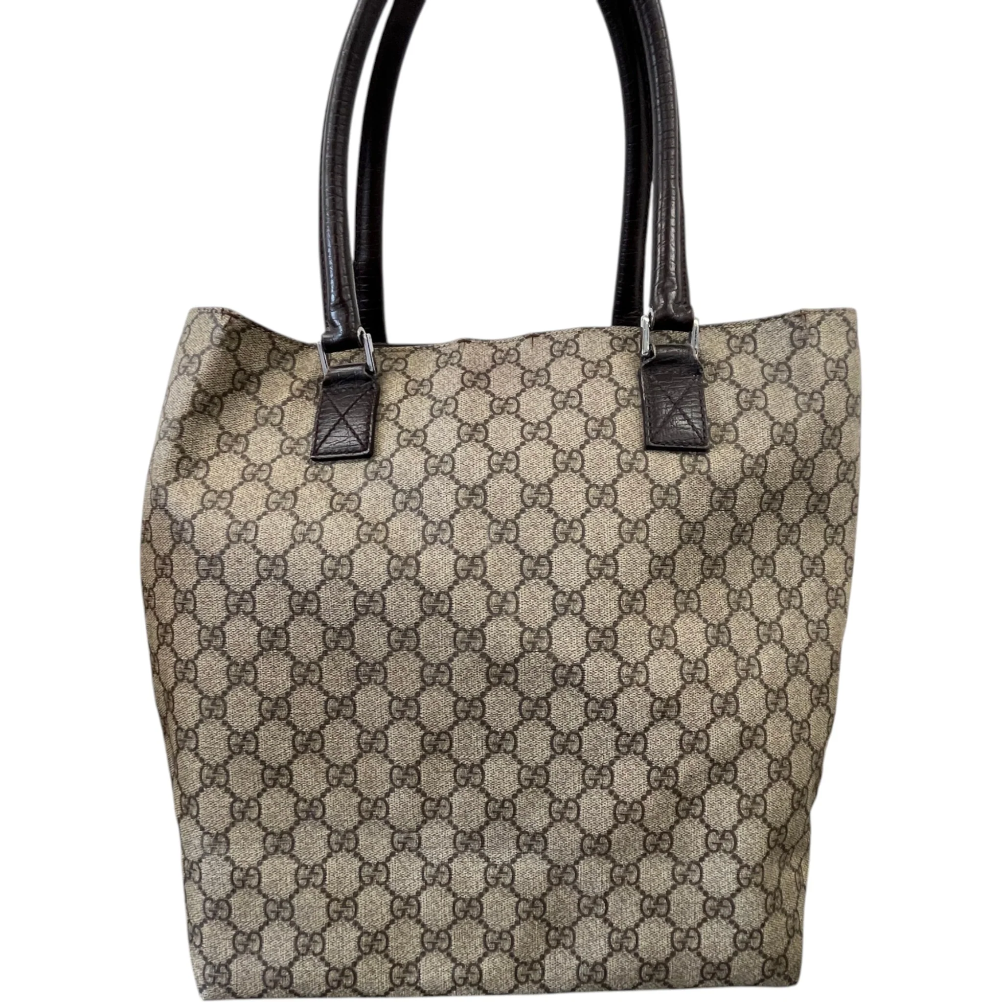 Women's Gg Supreme Tote Bag Beige - Image 3
