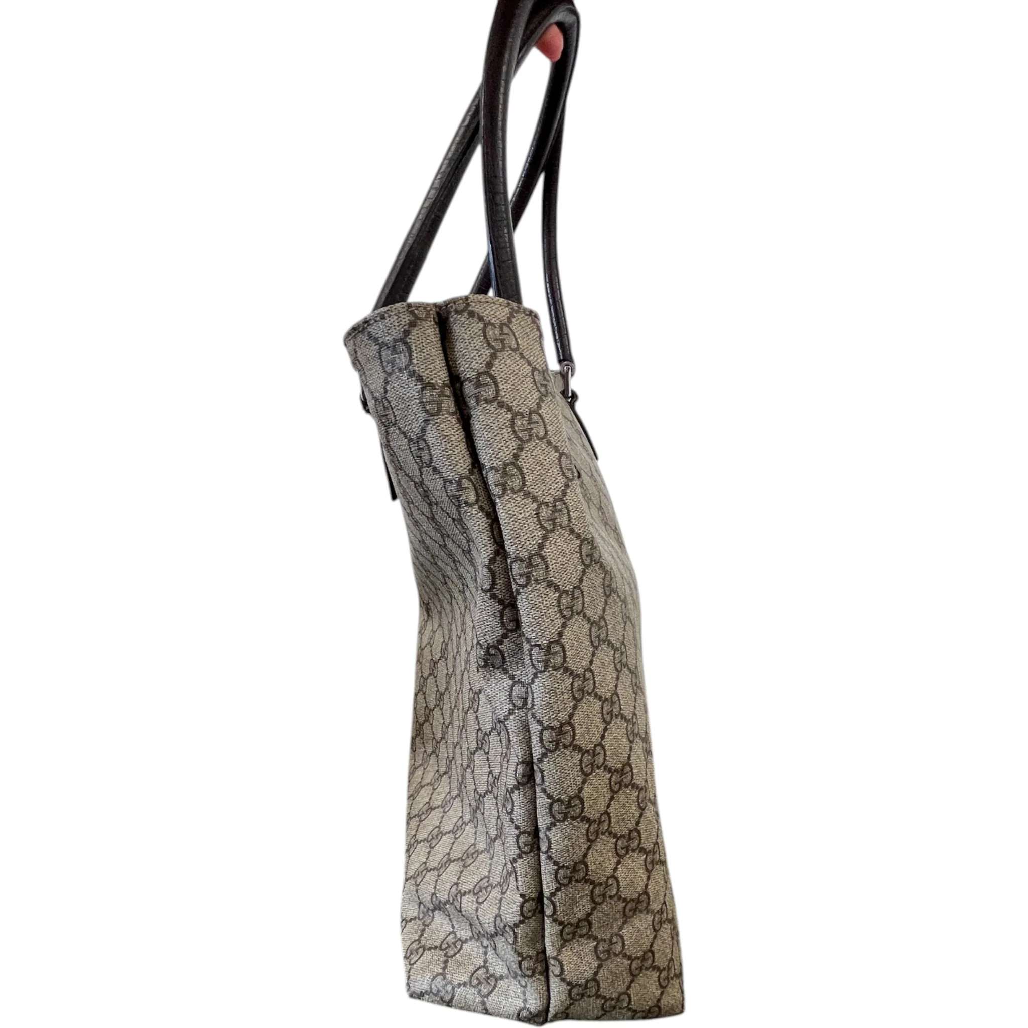 Women's Gg Supreme Tote Bag Beige - Image 6