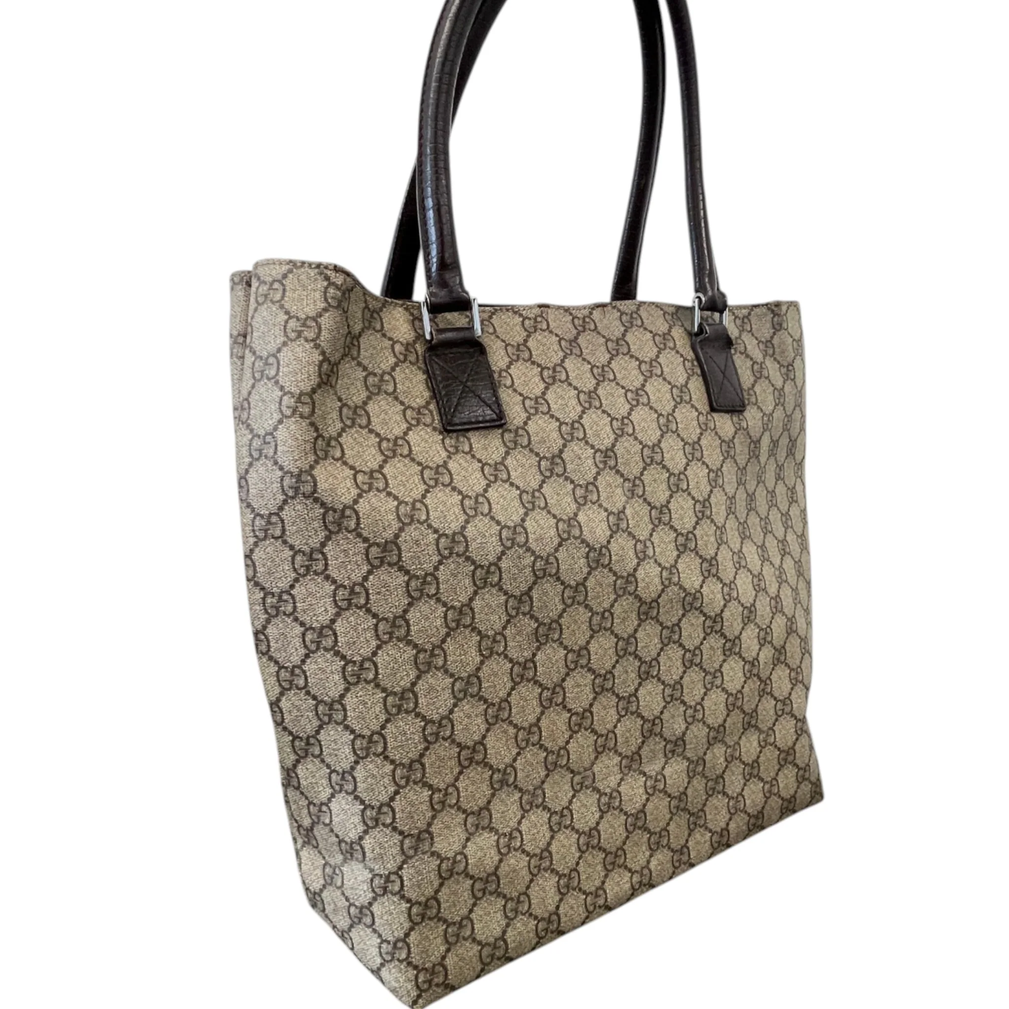Women's Gg Supreme Tote Bag Beige - Image 9