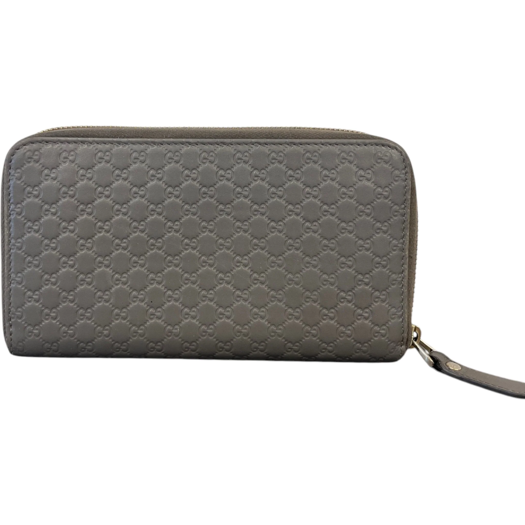 Women's Gg Supreme Zip Around Wallet Grey - Image 2
