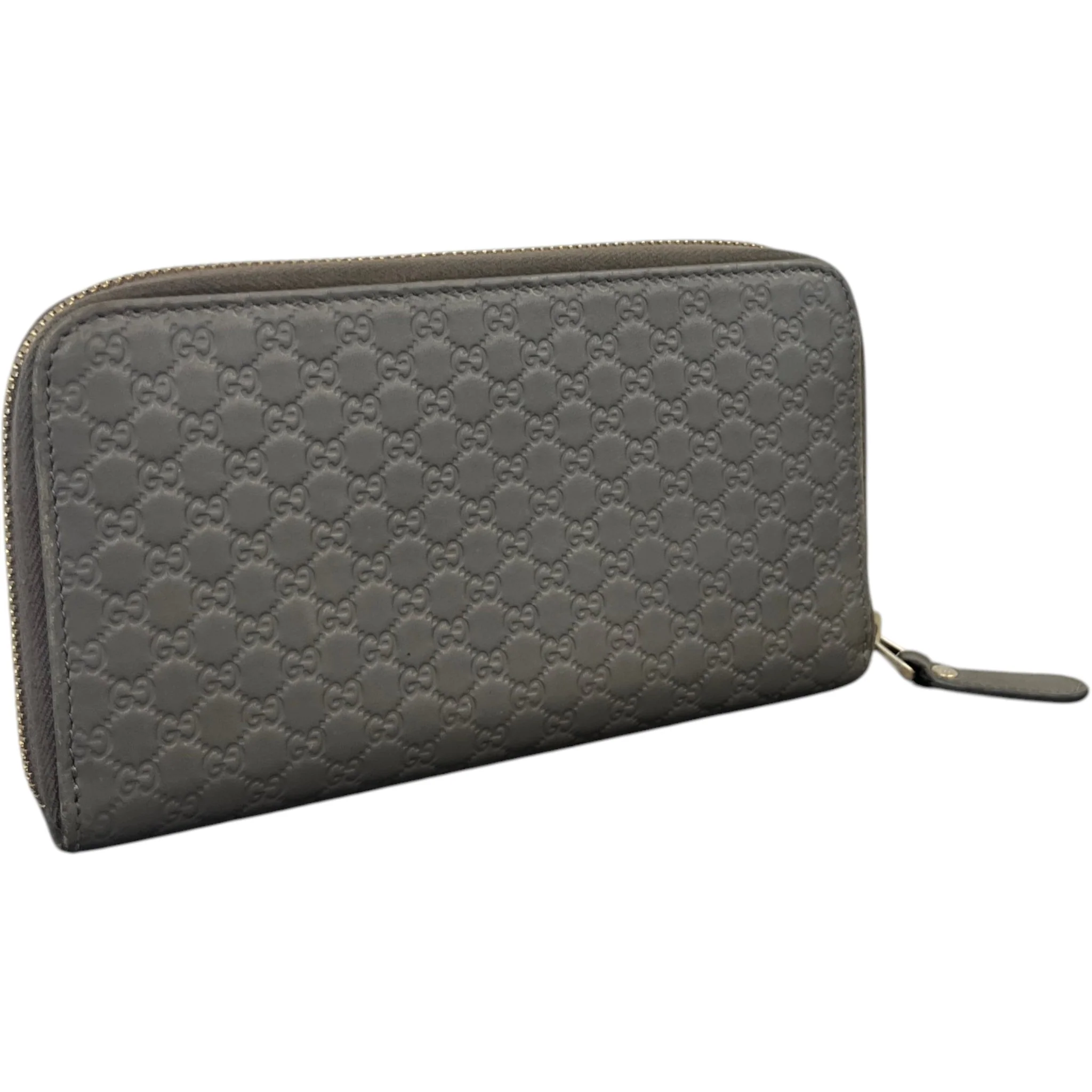 Women's Gg Supreme Zip Around Wallet Grey - Image 5